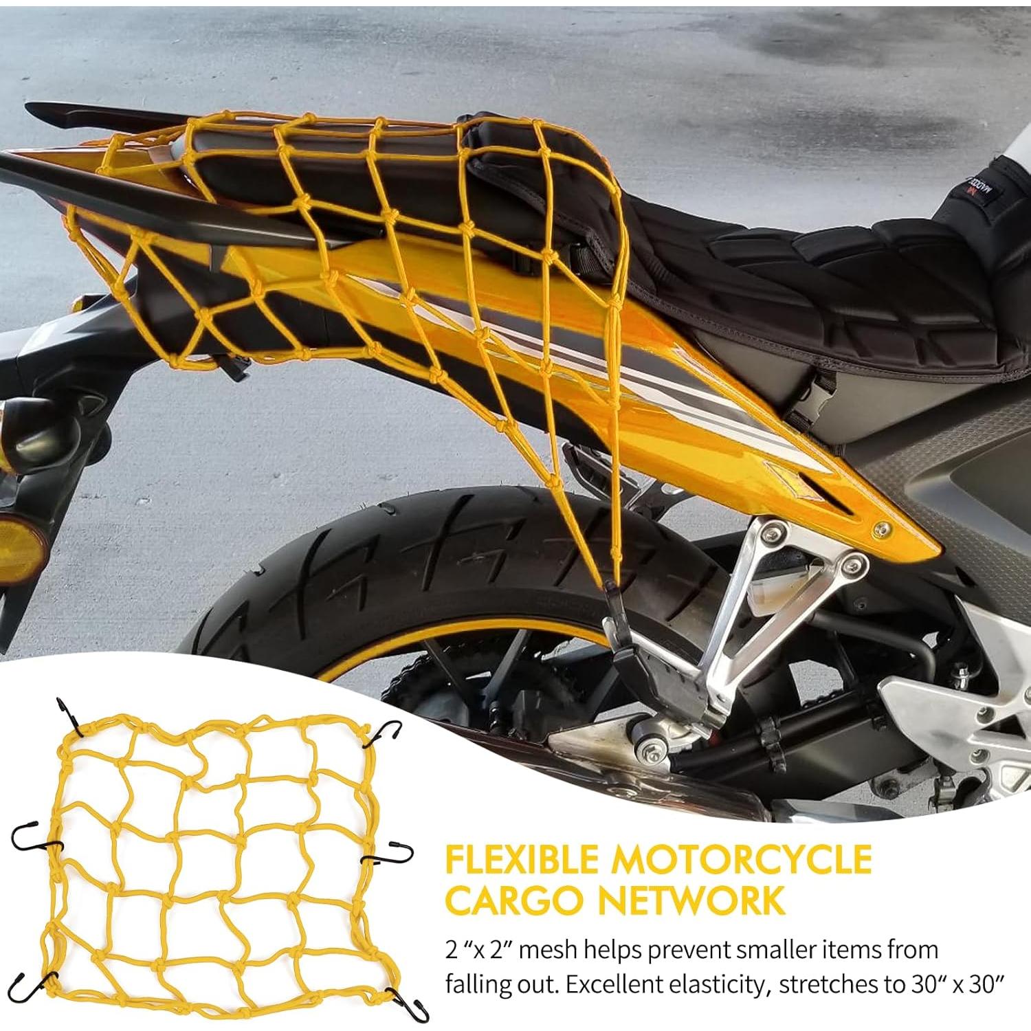 Red de Carga Elástica Wogomz 15x15 cm Amarillo 6 Ganchos