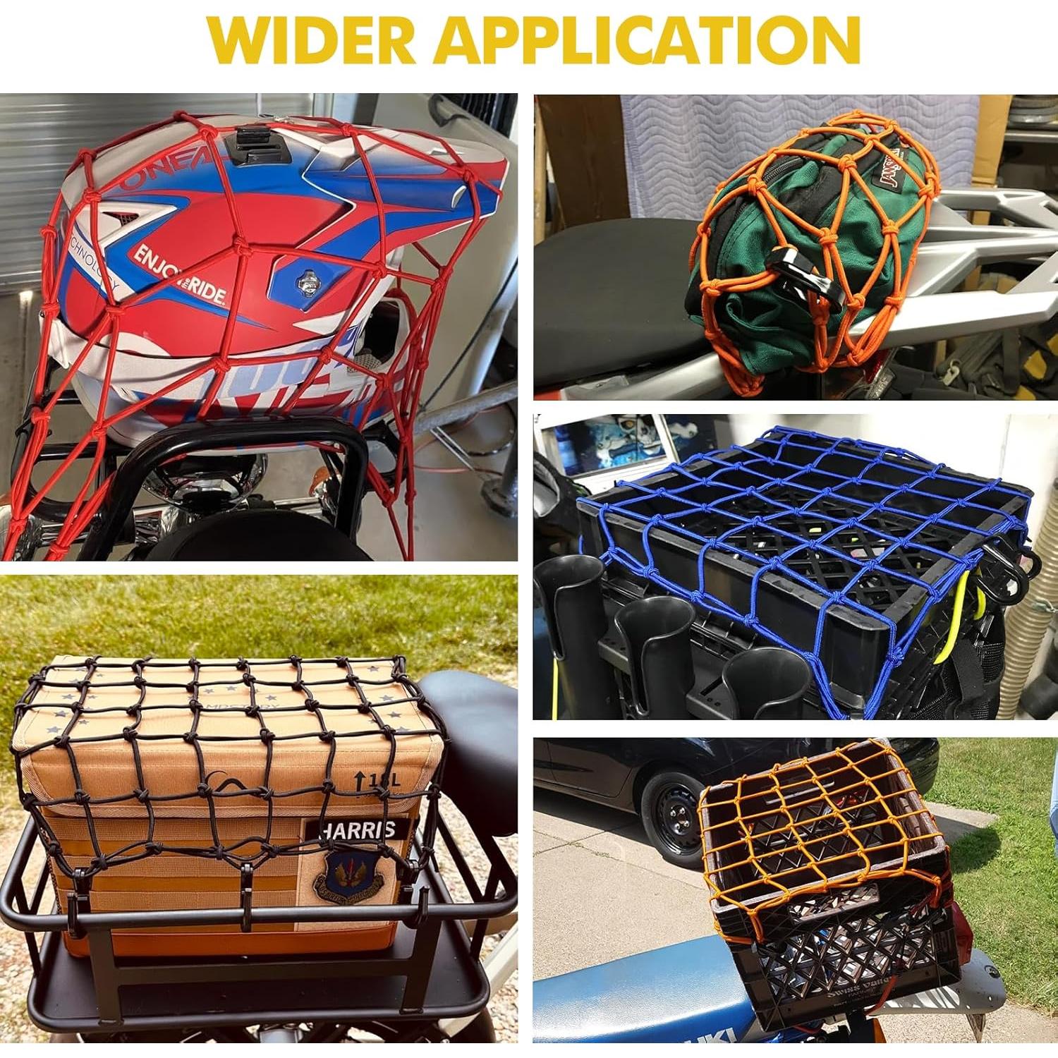 Red de Carga Elástica Wogomz 15x15 cm Amarillo 6 Ganchos