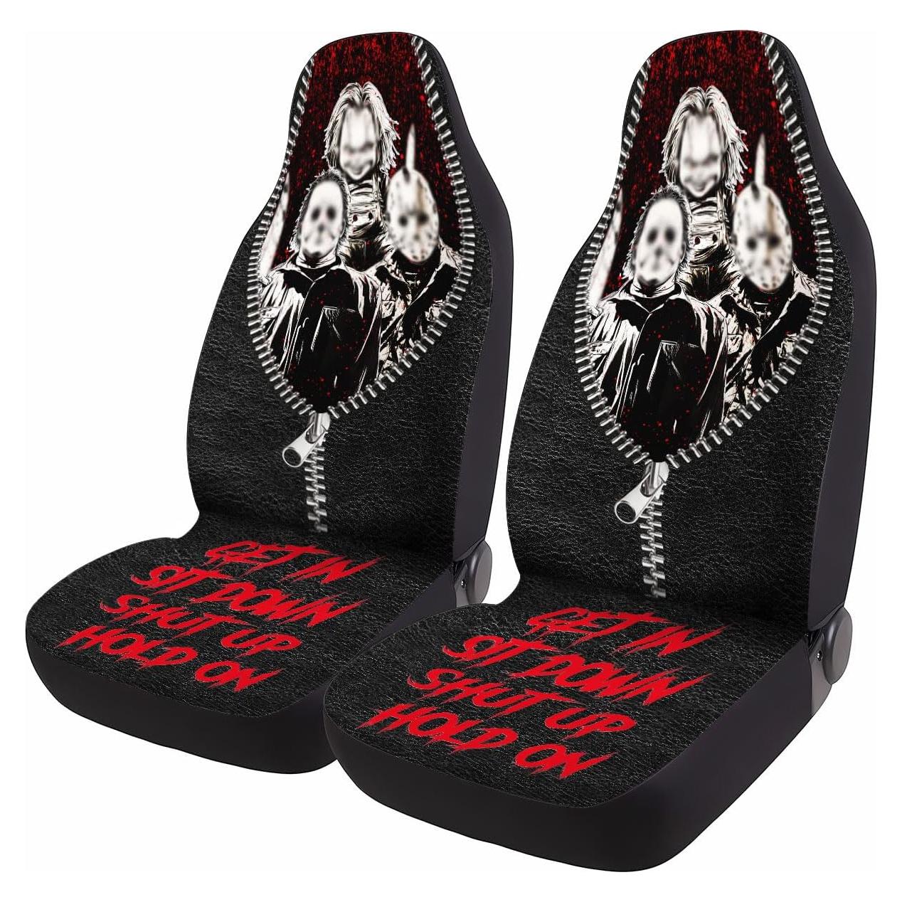 Cubiertas de Asiento Frontal GENANY para Auto SUV Sedán - Juego de 2