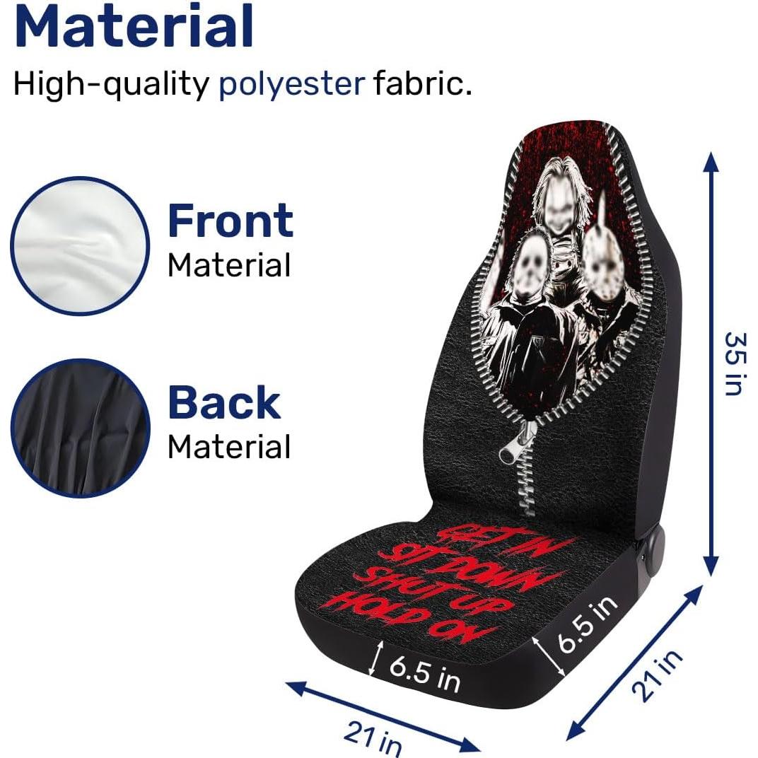 Cubiertas de Asiento Frontal GENANY para Auto SUV Sedán - Juego de 2