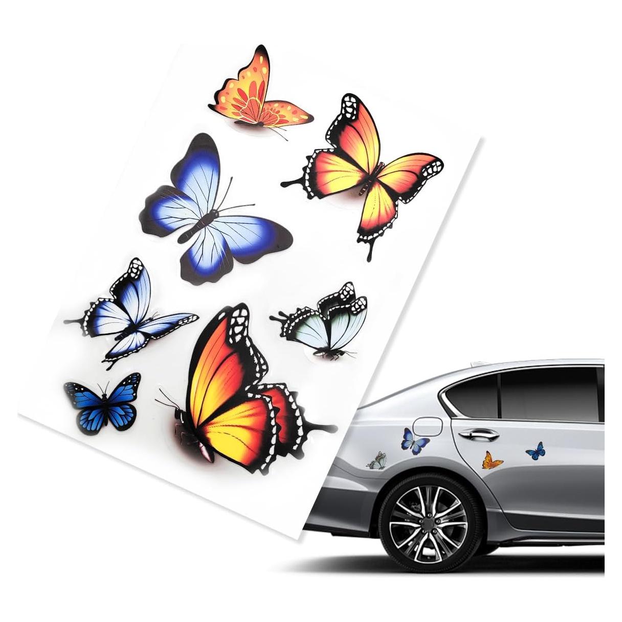 Calcomanías de Vinilo Mariposa SHMZK 18x26 cm Impermeables