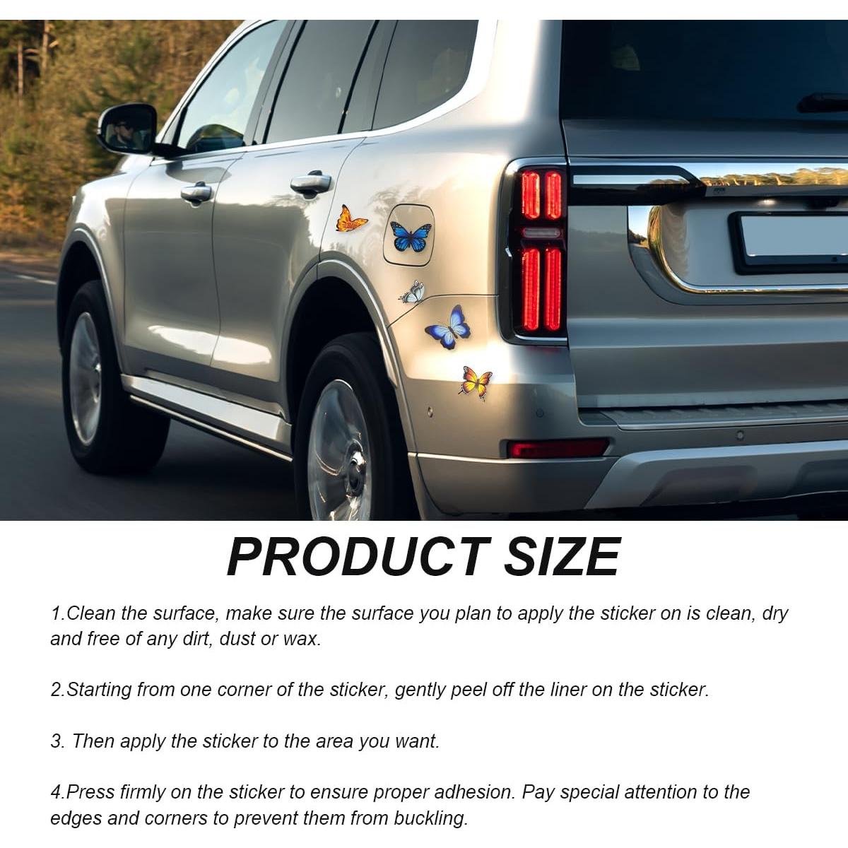 Calcomanías de Vinilo Mariposa SHMZK 18x26 cm Impermeables