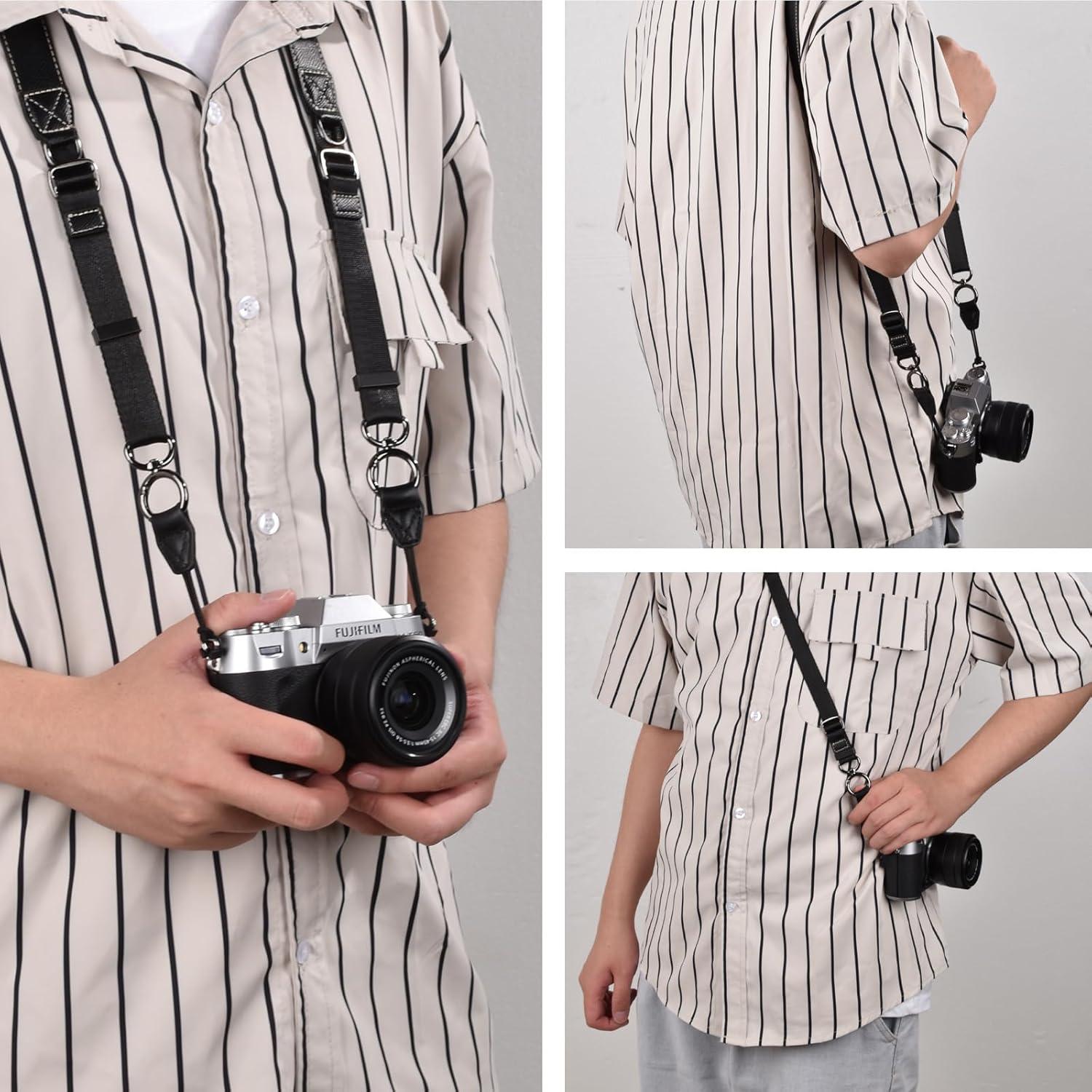 Kit Funda Protectora VOVMOEYA para Cámara Olympus OM-5/OM-D E-M5 III - Negro