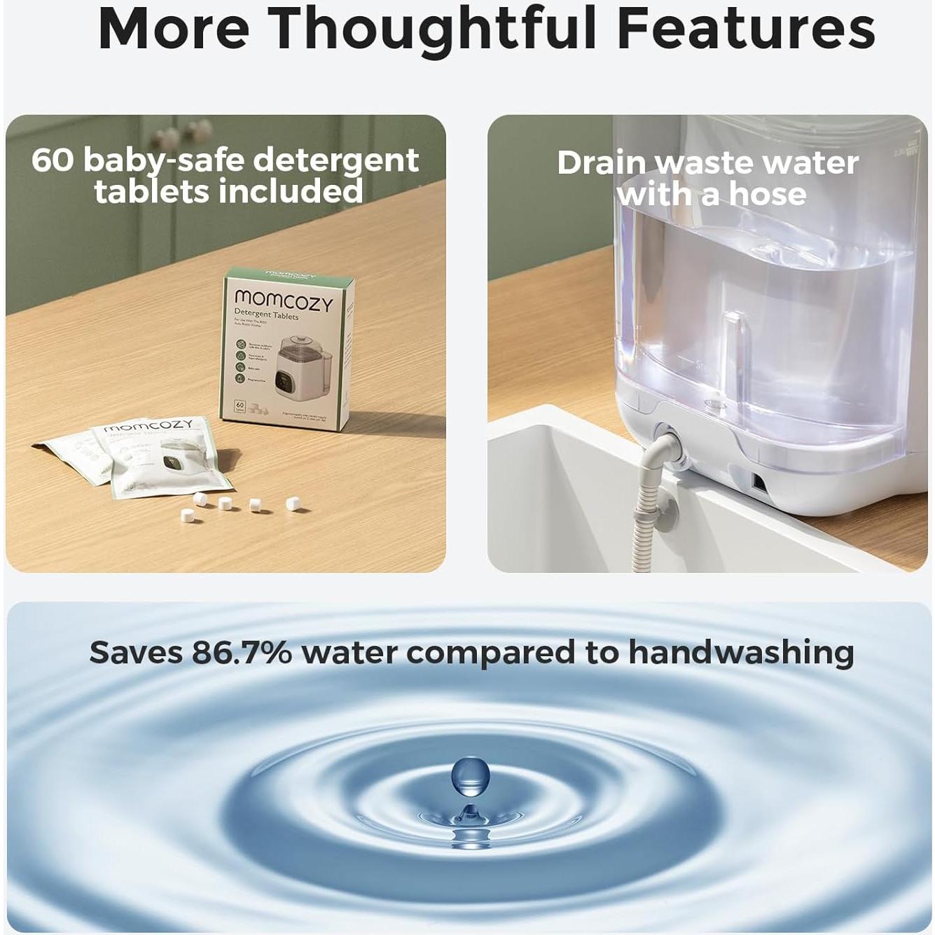 Momcozy KleanPal Pro Lavadora de Biberones Automática - 5.8 kg