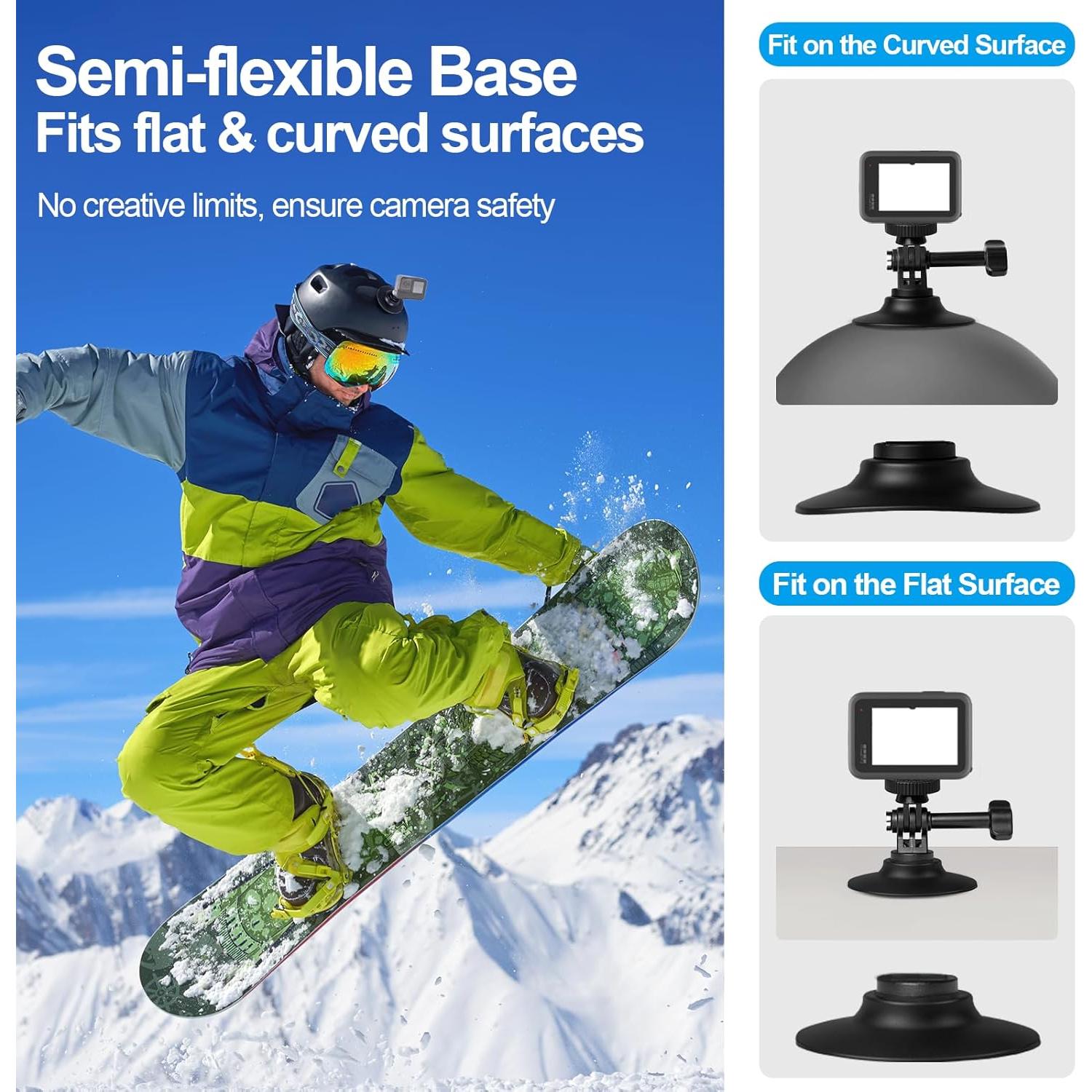 Kit de Montaje Adhesivo Flexible EMART para Cámaras Deportivas