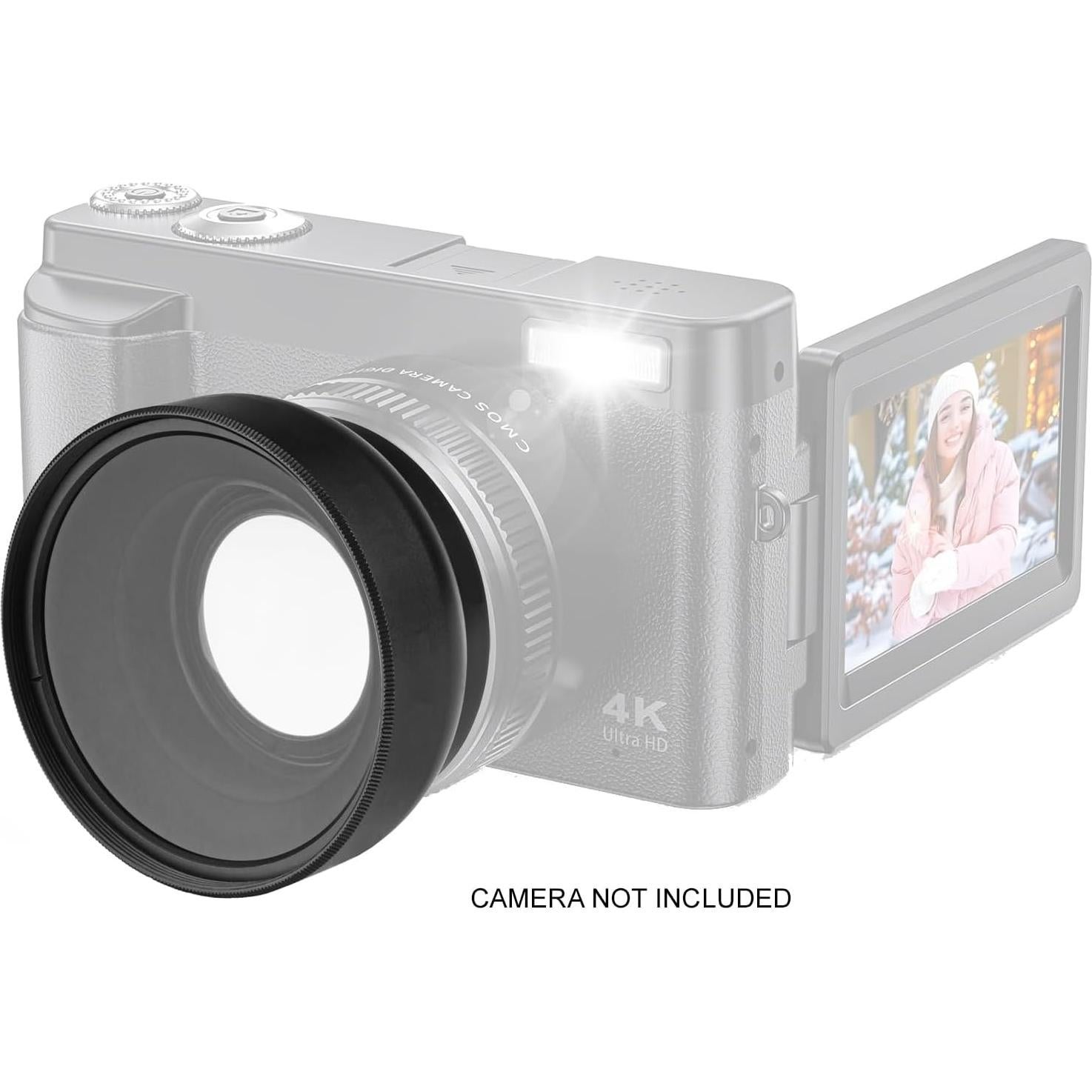 Lente Gran Angular 0.45x-0.5x Hila Optics para Sony ZV-1, RX100