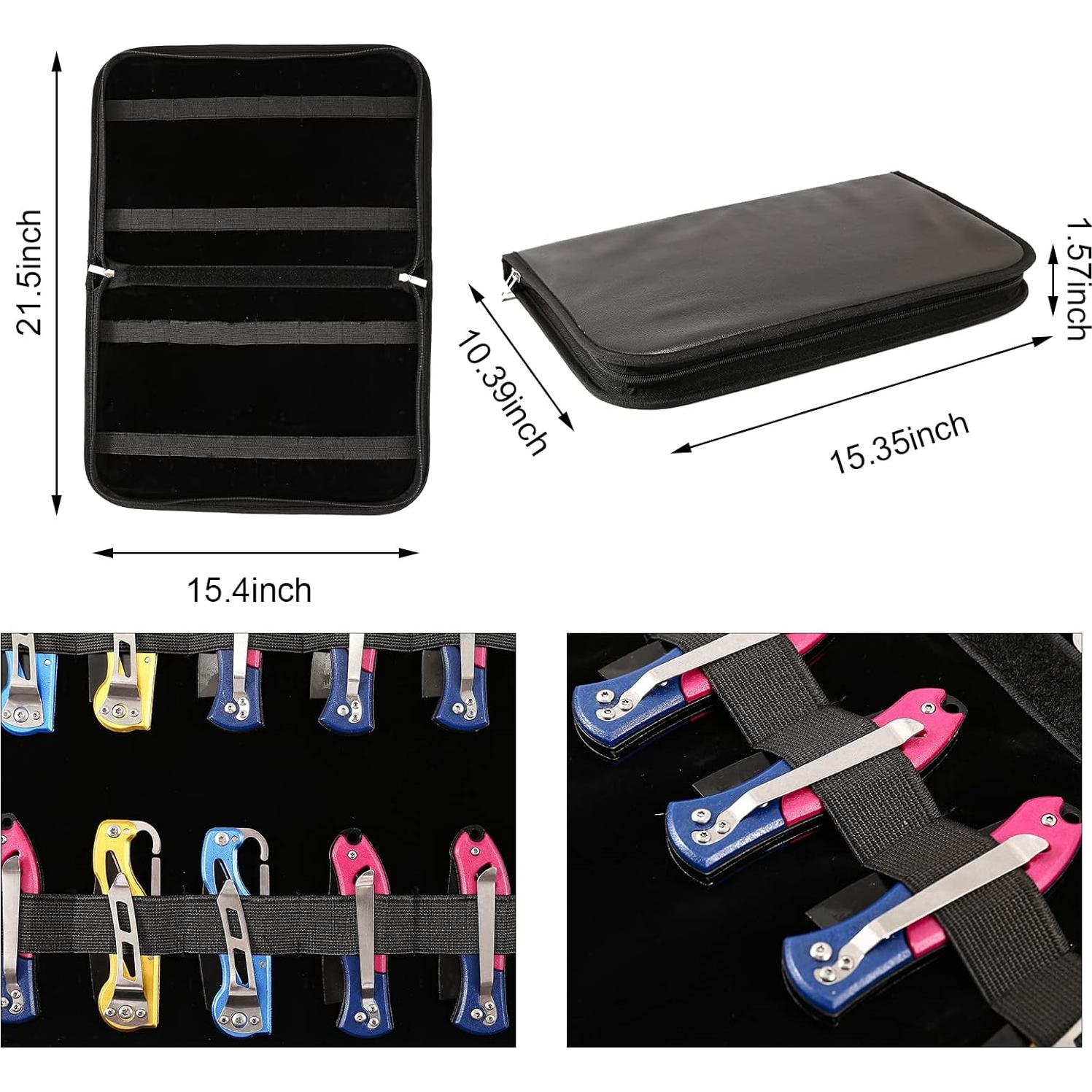 Funda para cuchillos ZhuoLang plegable 40 ranuras negra