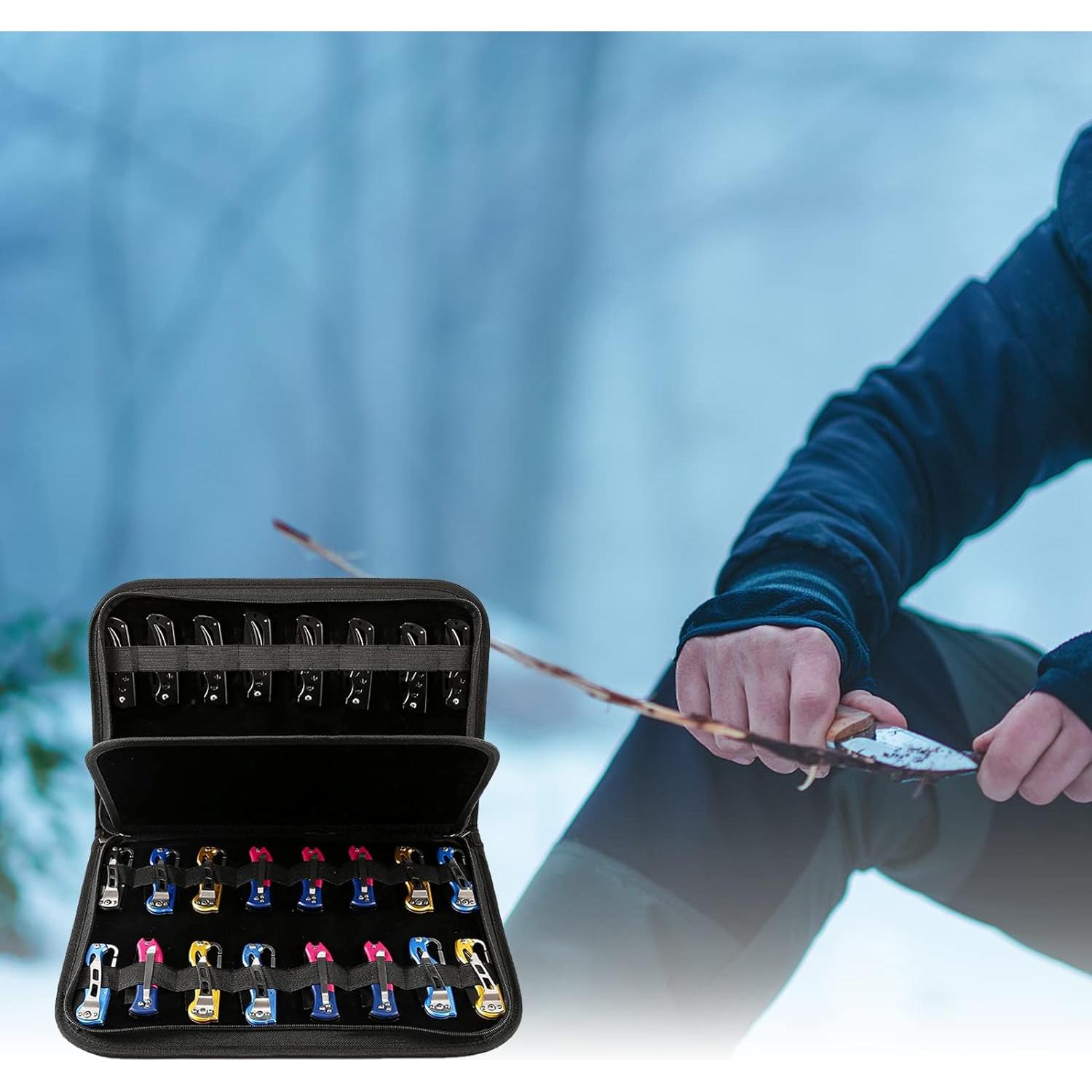 Funda para cuchillos ZhuoLang plegable 40 ranuras negra