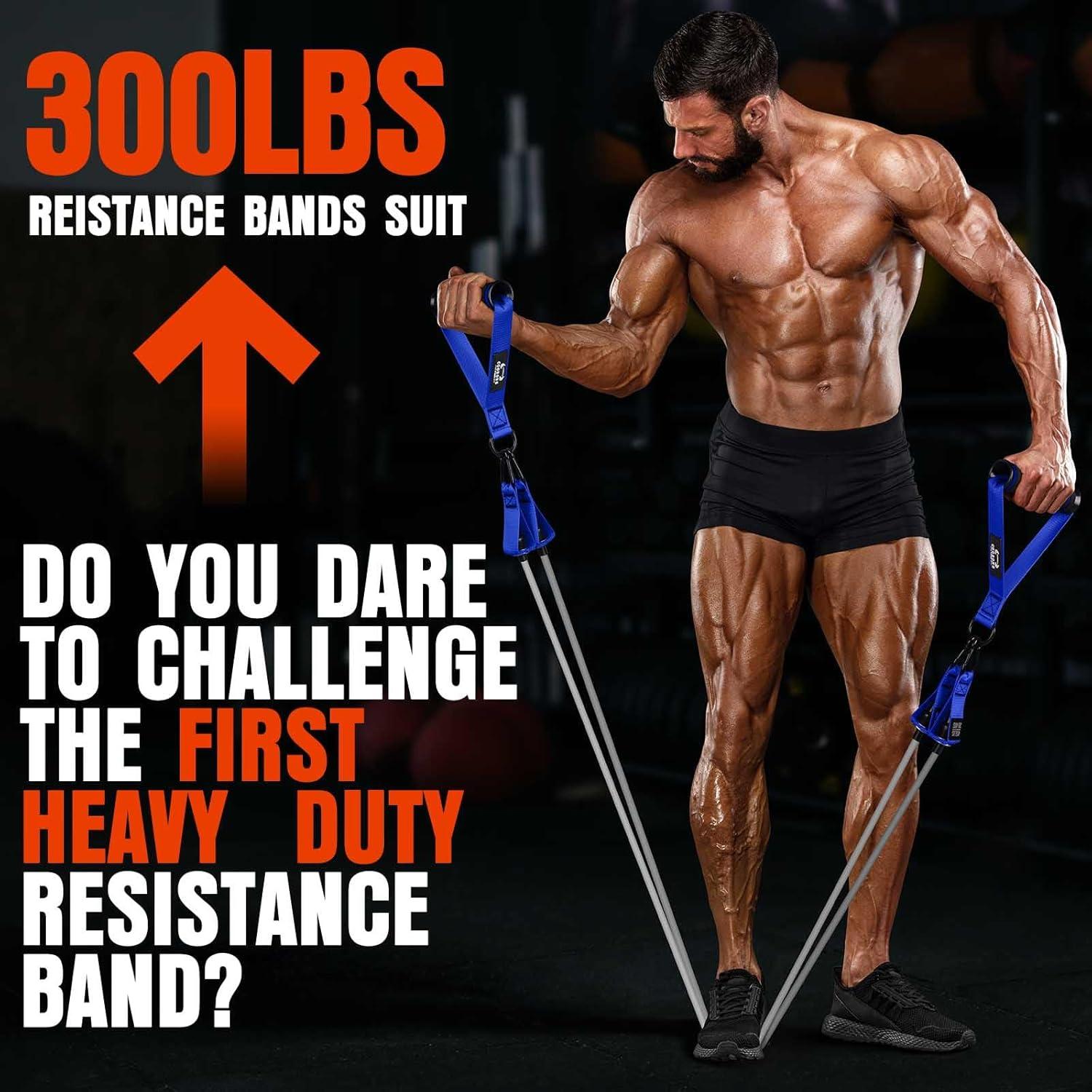 Conjunto de Bandas de Resistencia COOBONS 300LBS para Fitness