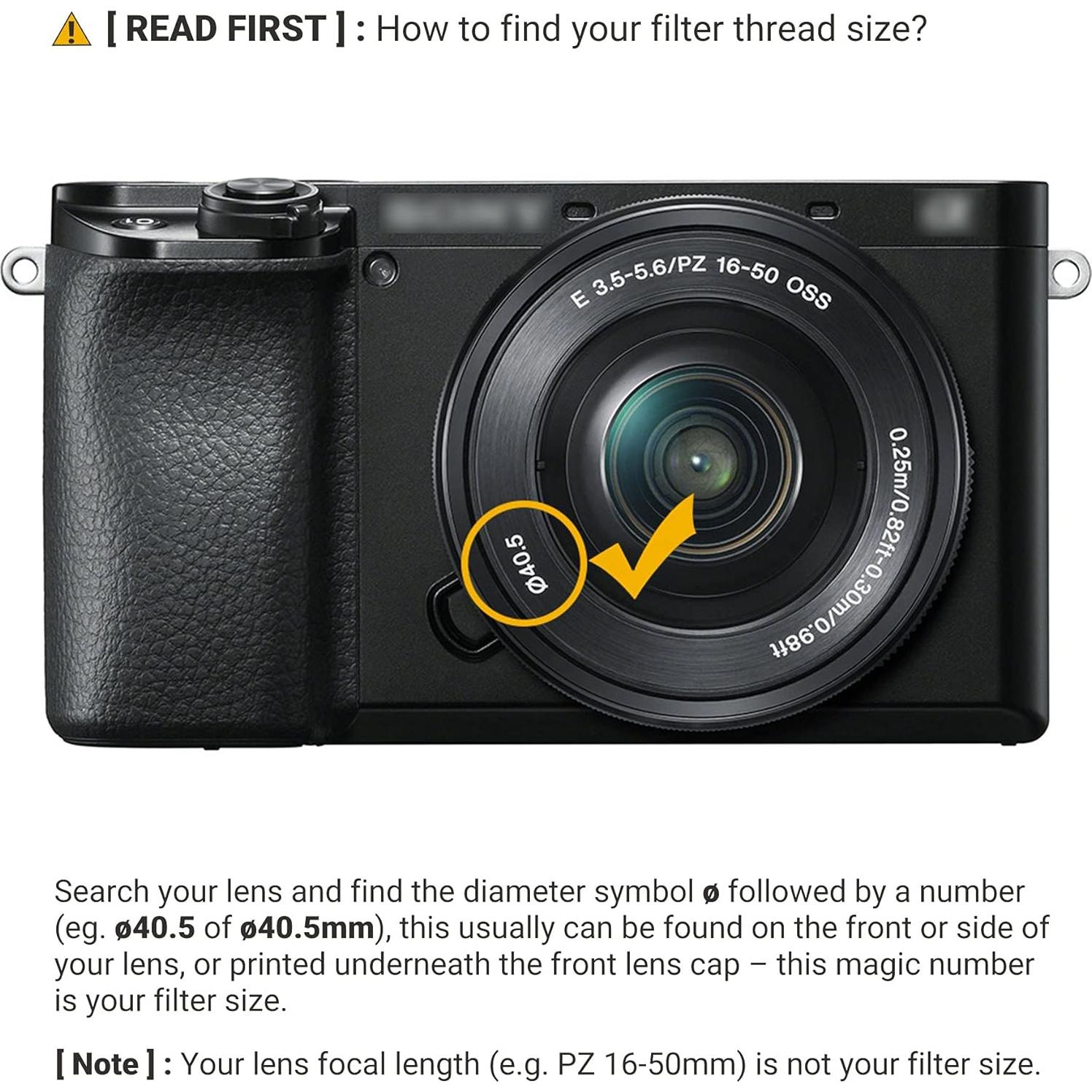 Filtro ND JJC 40.5mm ND1000 Fijo 10 Paradas para Cámaras Sony