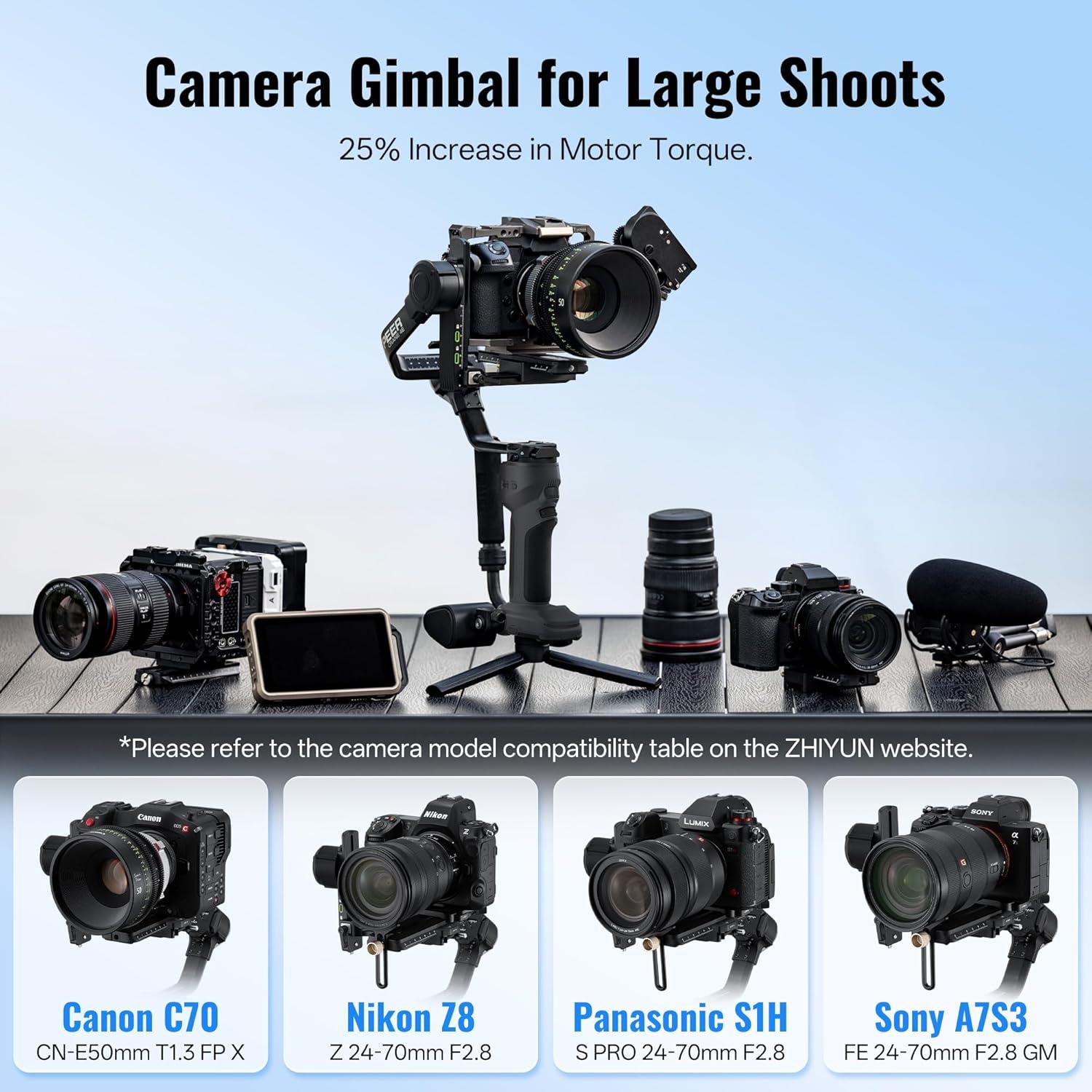 Estabilizador de Cámara ZHIYUN Crane 4E 3 Ejes para DSLR y Sin Espejo