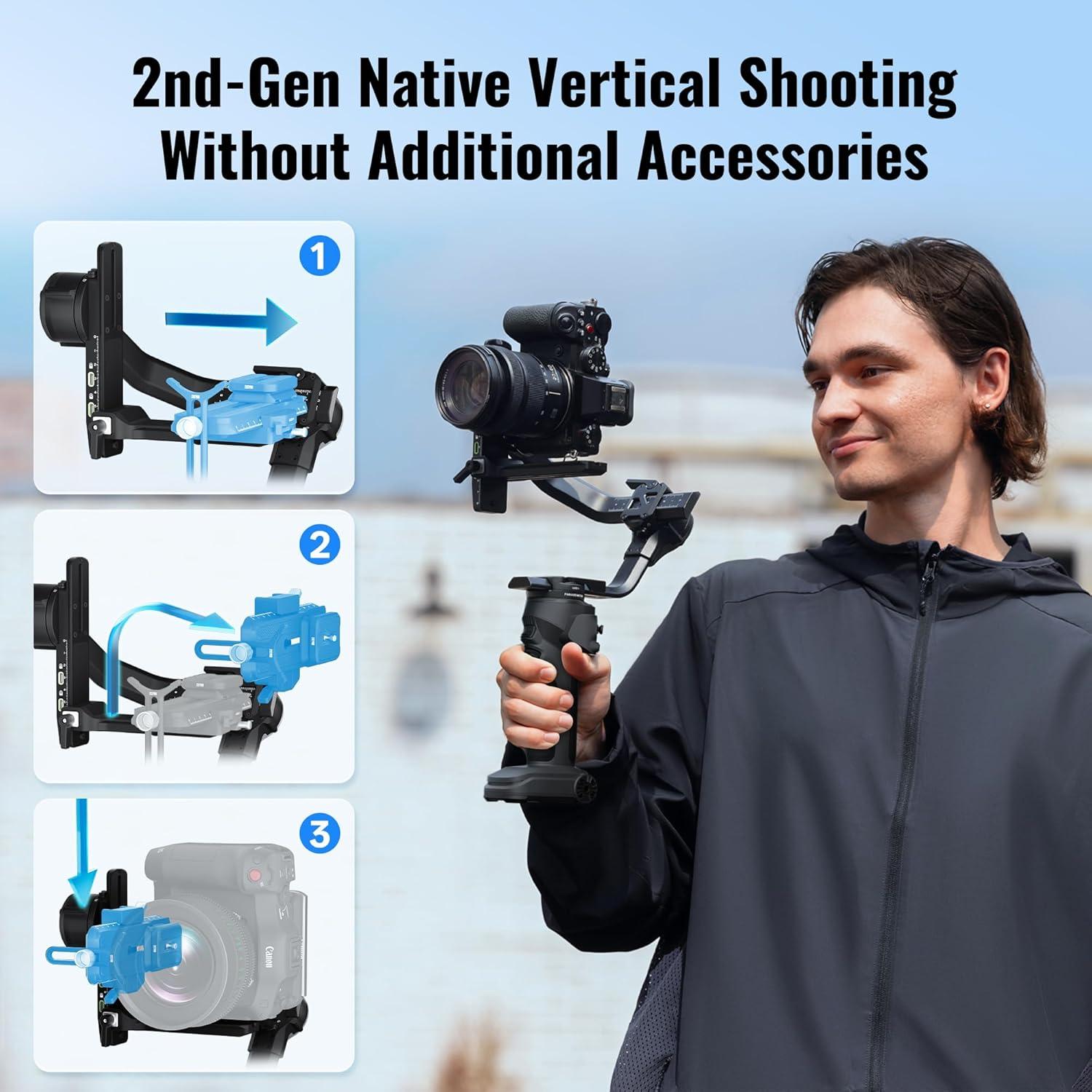 Estabilizador de Cámara ZHIYUN Crane 4E 3 Ejes para DSLR y Sin Espejo