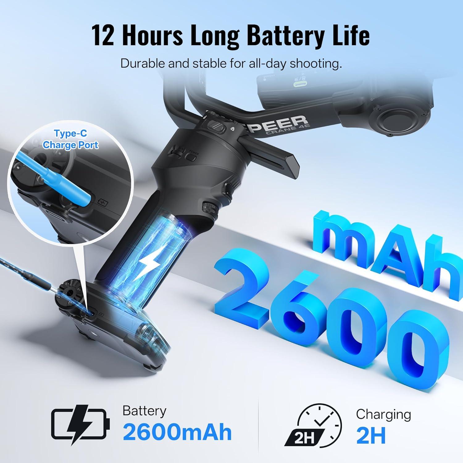 Estabilizador de Cámara ZHIYUN Crane 4E 3 Ejes para DSLR y Sin Espejo