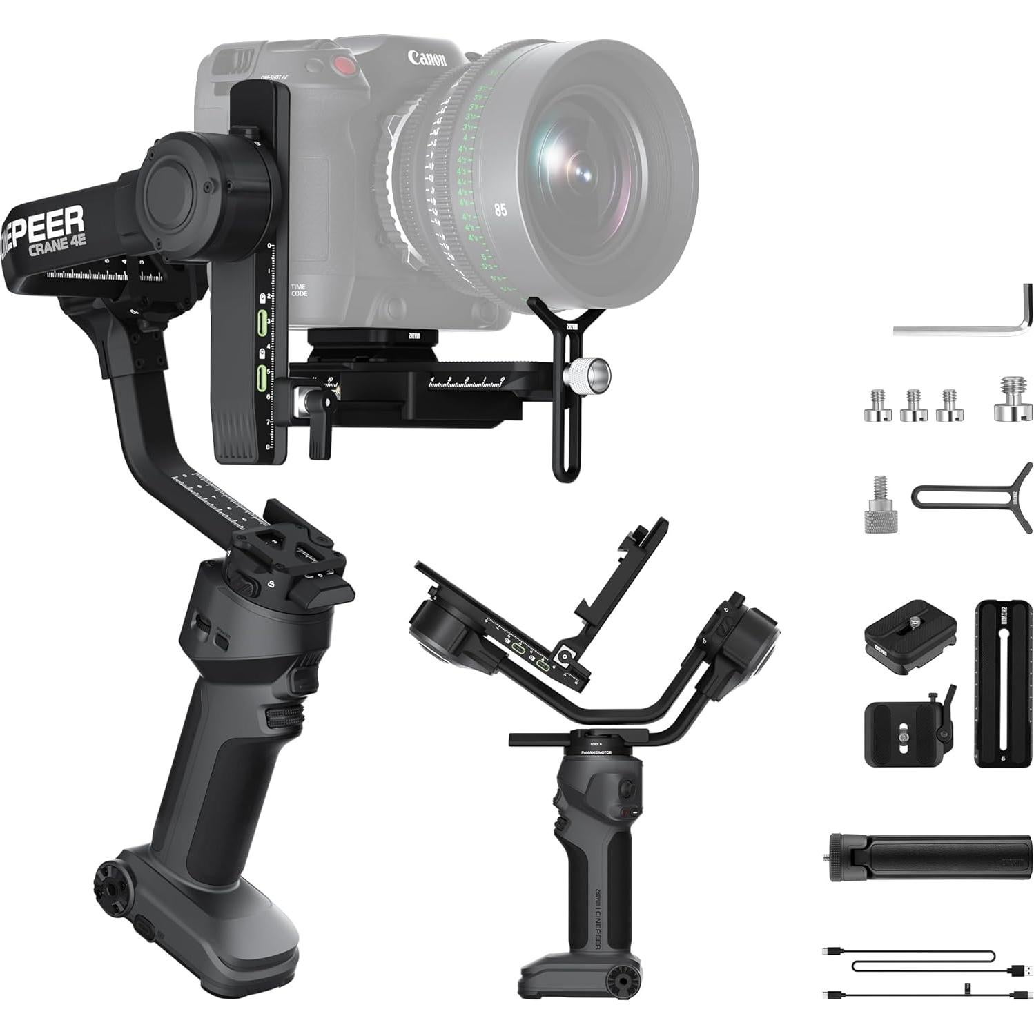 Estabilizador de Cámara ZHIYUN Crane 4E 3 Ejes para DSLR y Sin Espejo