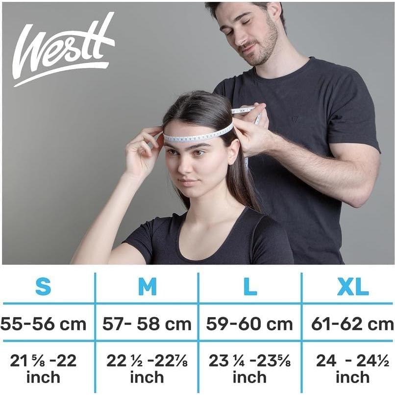 Casco de Motocicleta Westt Storm X Doble Visera S Gris Negro