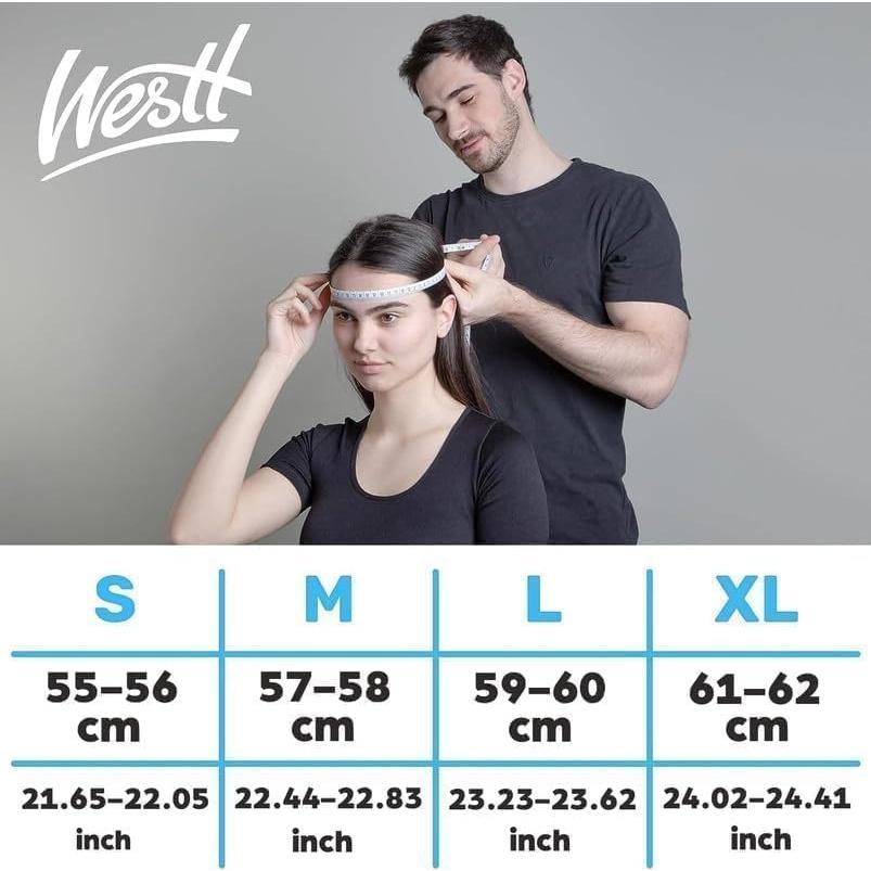 Casco de Motocicleta Westt Storm X Doble Visera S Gris Negro