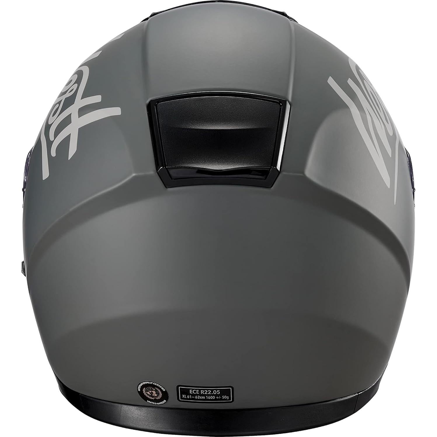 Casco de Moto Westt Storm X Doble Visera Gris S