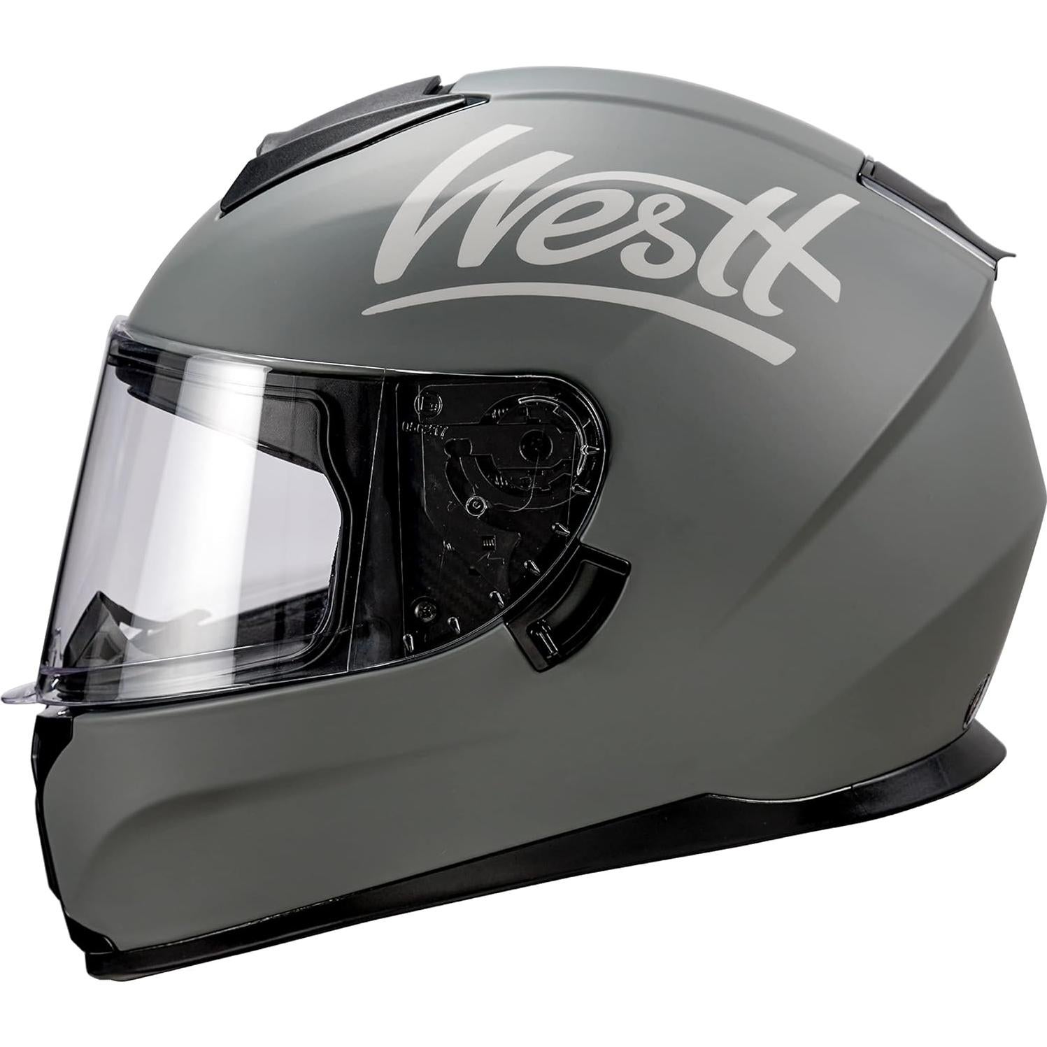 Casco de Moto Westt Storm X Doble Visera Gris S