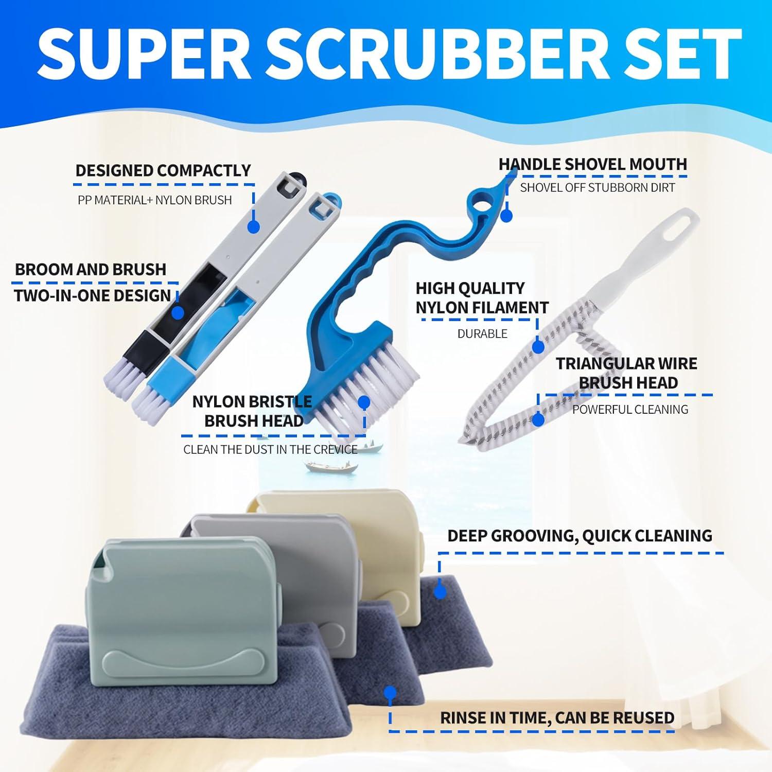 Kit de Limpieza de Ventanas Mudocp 13 Piezas Multicolor