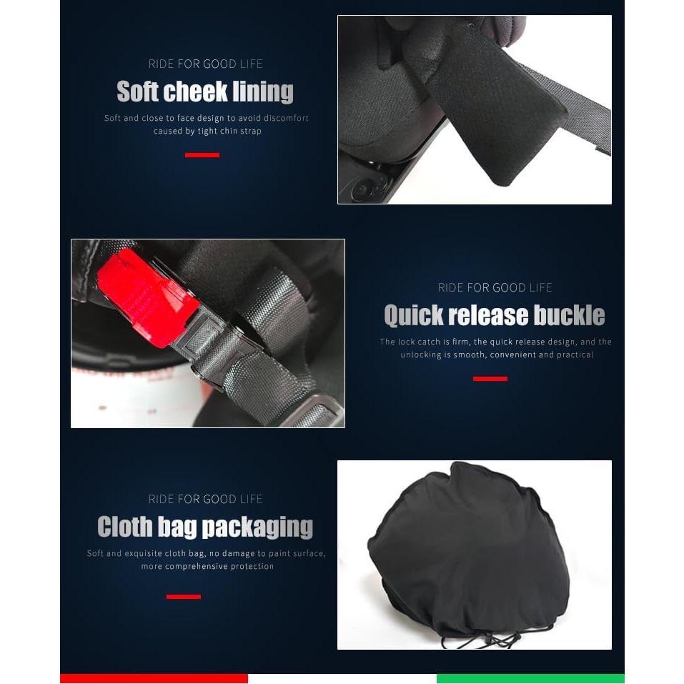 Casco de Moto Bluetooth Horudot 808 Doble Visera Negro