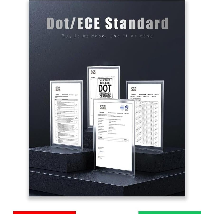 Casco de Moto Horudot 808 Modular Doble Visera Negro