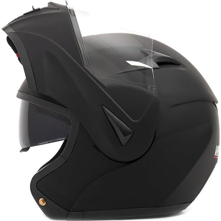 Casco de Moto Bluetooth Horudot 808 Doble Visera Negro