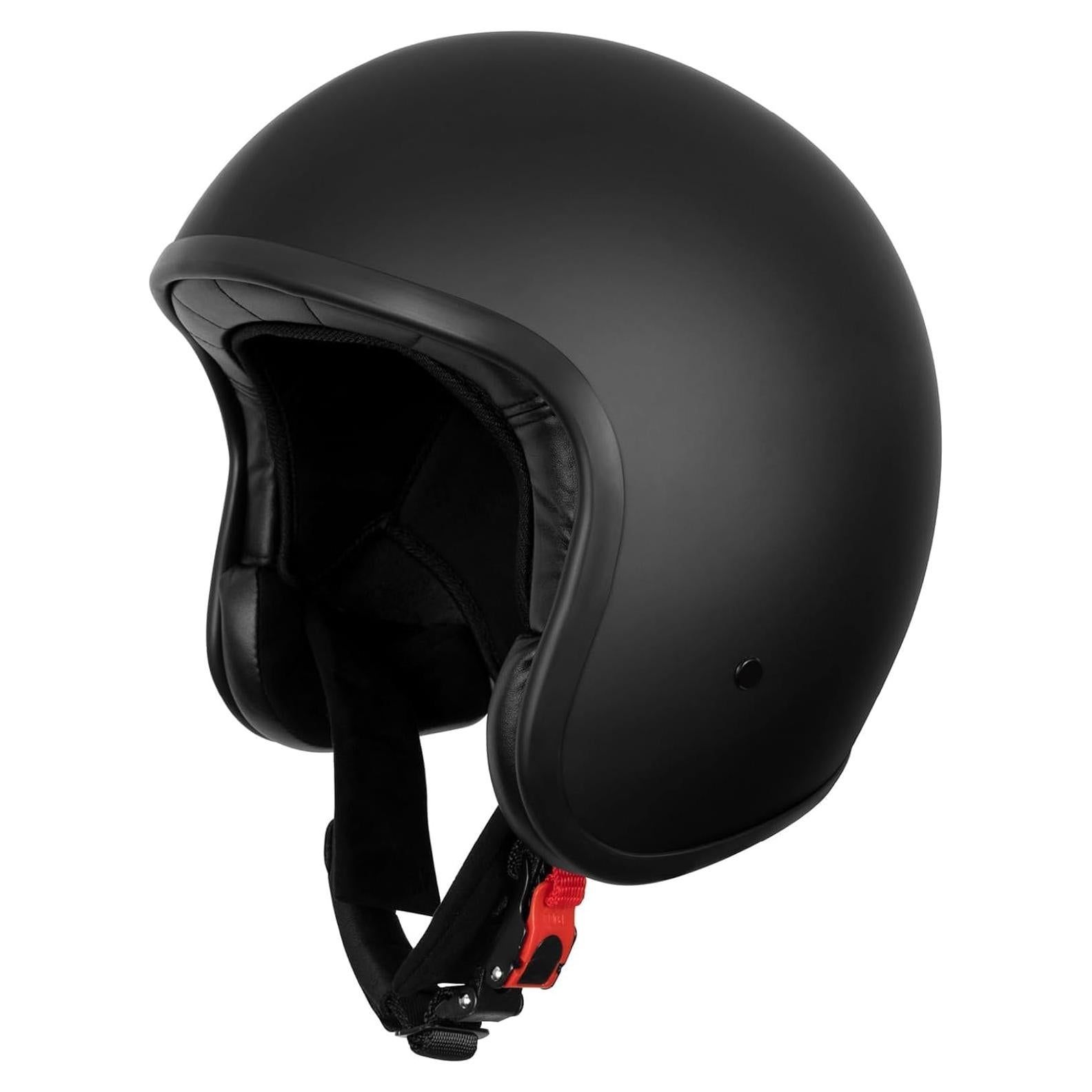 Casco de motocicleta Westt Vintage S Negro 3/4 Aprobado DOT