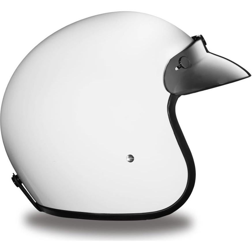 Casco Daytona Cruiser 3/4 Abierto Blanco Brillante DOT
