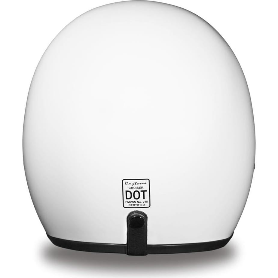 Casco Daytona Cruiser 3/4 Abierto Blanco Brillante DOT
