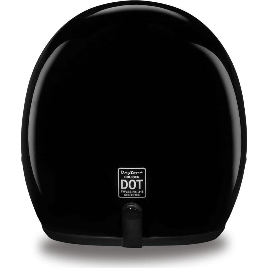 Casco Daytona Cruiser 3/4 Abierto Negro Brillante - DOT