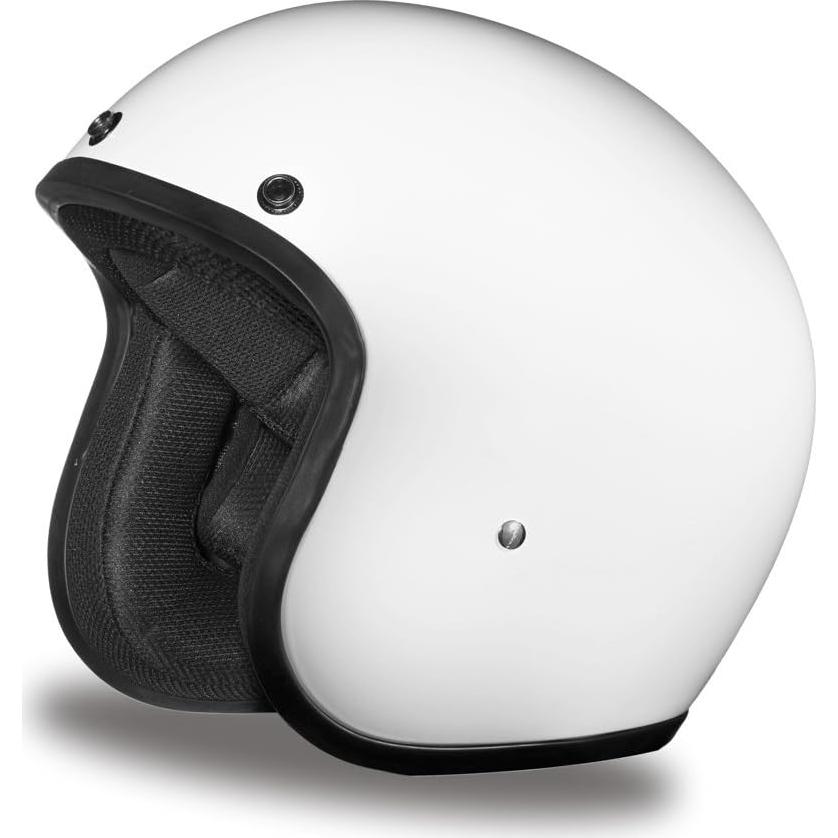 Casco Daytona Cruiser 3/4 Abierto Blanco Brillante DOT
