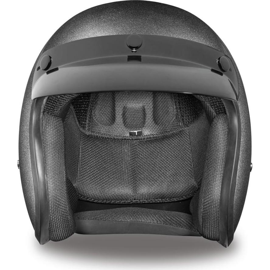 Casco Daytona Cruiser 3/4 Vintage Unisex - Gris Metálico