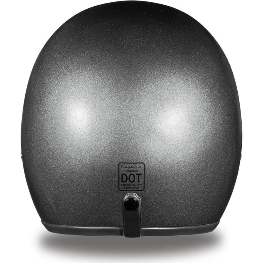 Casco Daytona Cruiser 3/4 Vintage Unisex - Gris Metálico
