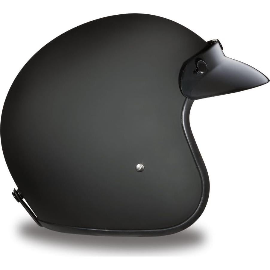 Casco Daytona DC1-A Retro 3/4 para Motocicleta Negro Mate