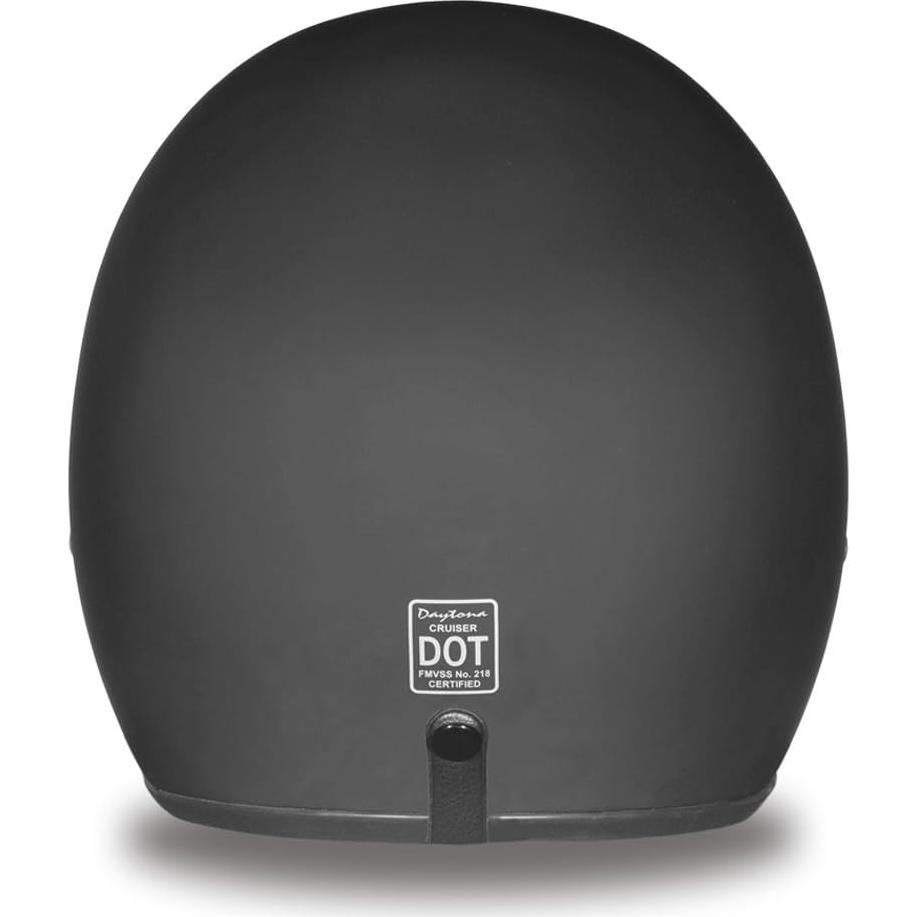 Casco Daytona Cruiser 3/4 Vintage Negro Mate - Unisex