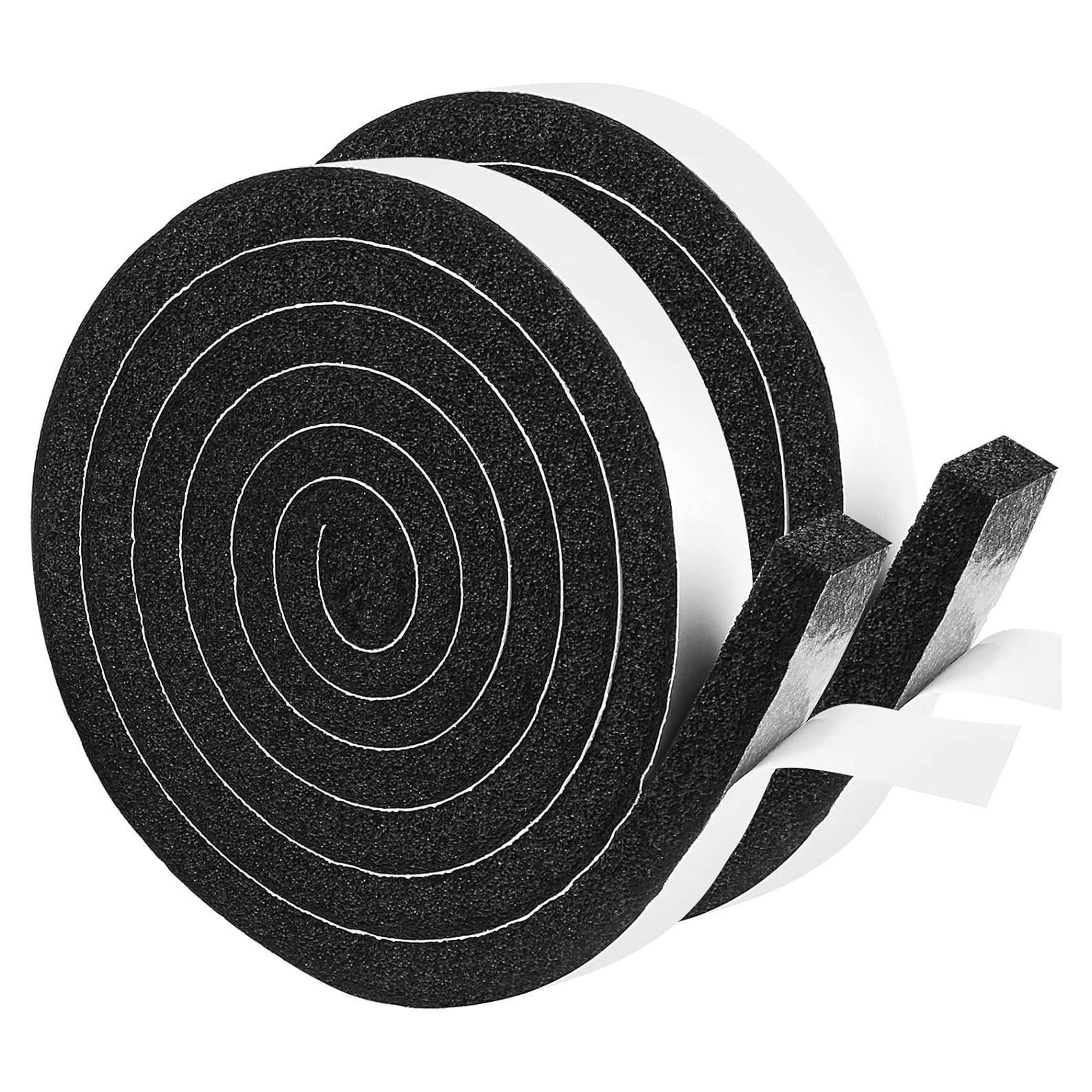 Cinta Aislante de Espuma YIJUHOU 2.54x1.27cm 3.96m Negra