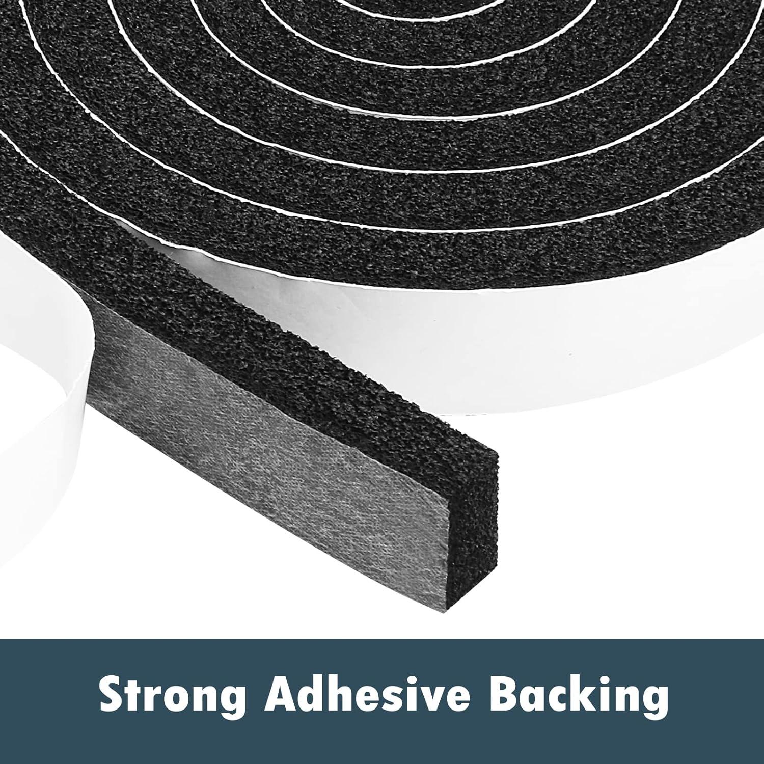 Cinta Aislante de Espuma YIJUHOU 2.54x1.27cm 3.96m Negra