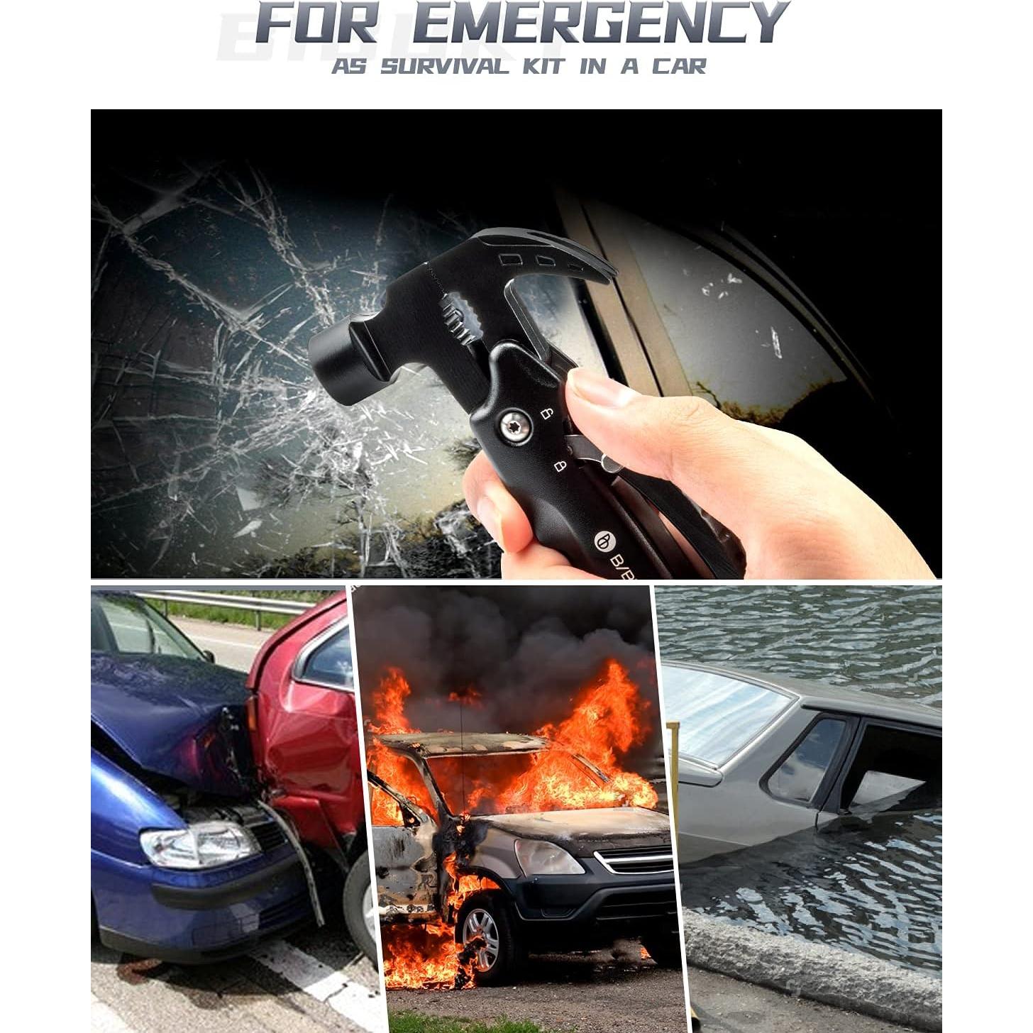 BIBURY Martillo Multiherramienta 12 en 1 Acero Inoxidable