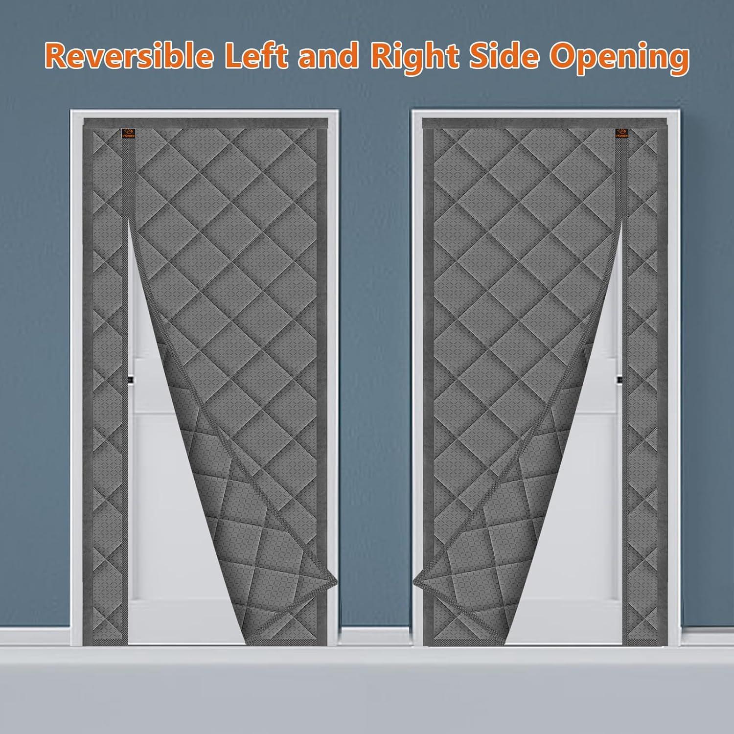 Cortina de Puerta Térmica Aislante Magnética WochiTV 85.1x202.5cm