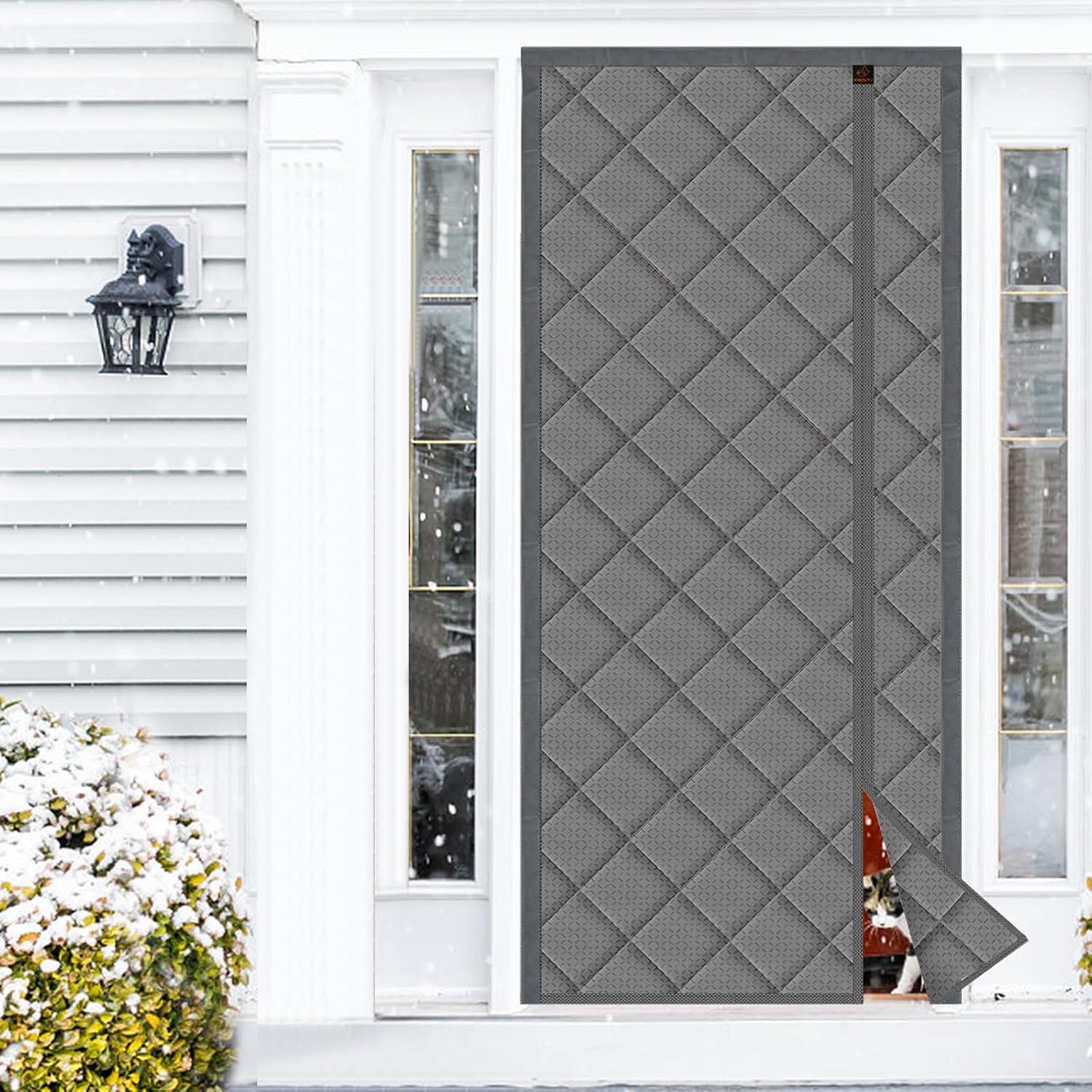 Cortina de Puerta Térmica Aislante Magnética WochiTV 85.1x202.5cm