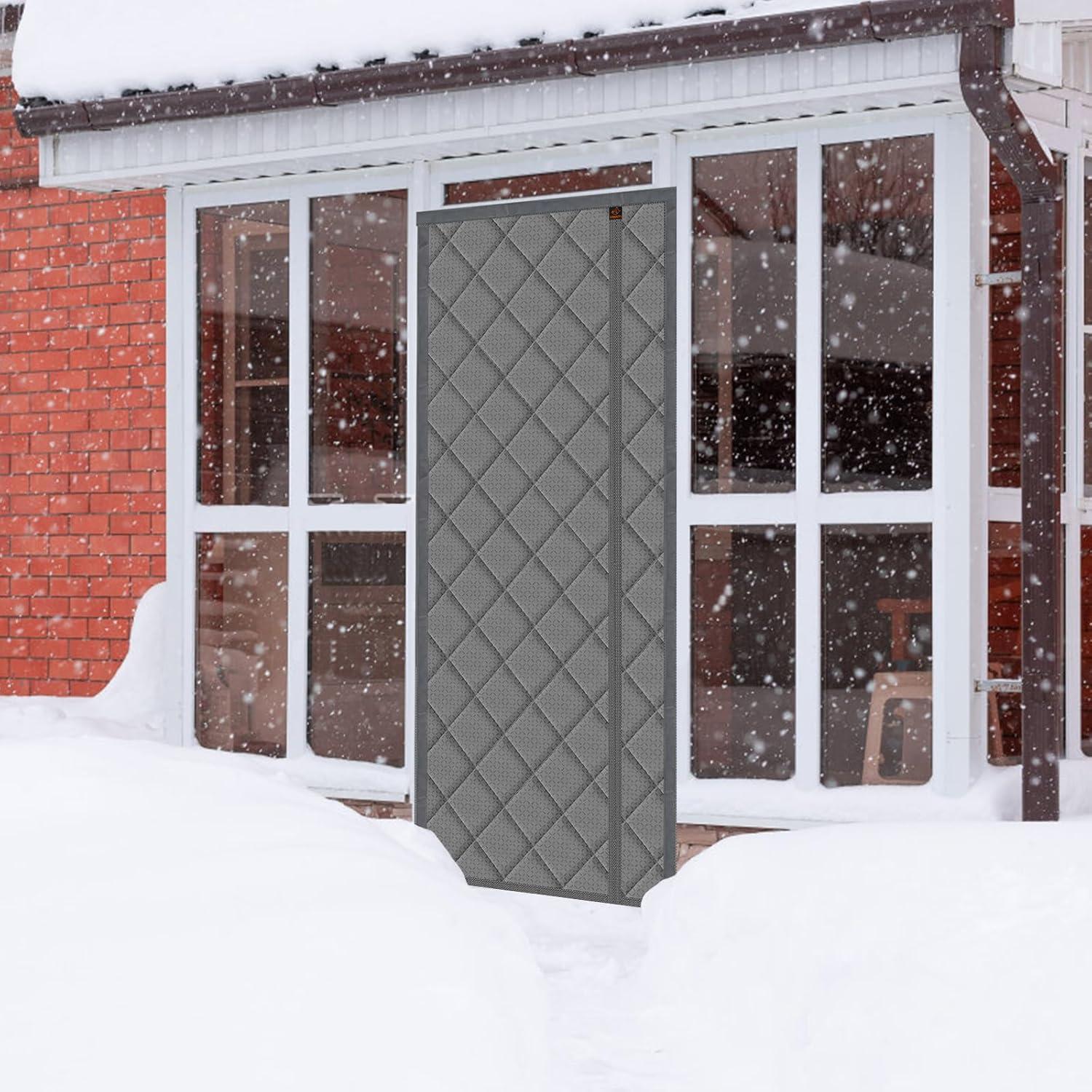 Cortina de Puerta Térmica Aislante Magnética WochiTV 85.1x202.5cm