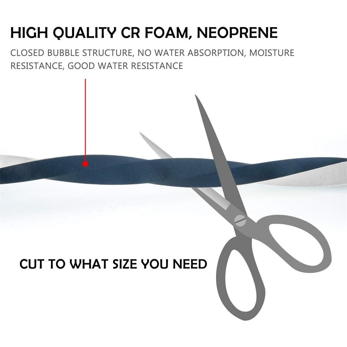 Cinta de Espuma de Neopreno CloudBuyer 1" x 0.3cm x 10m