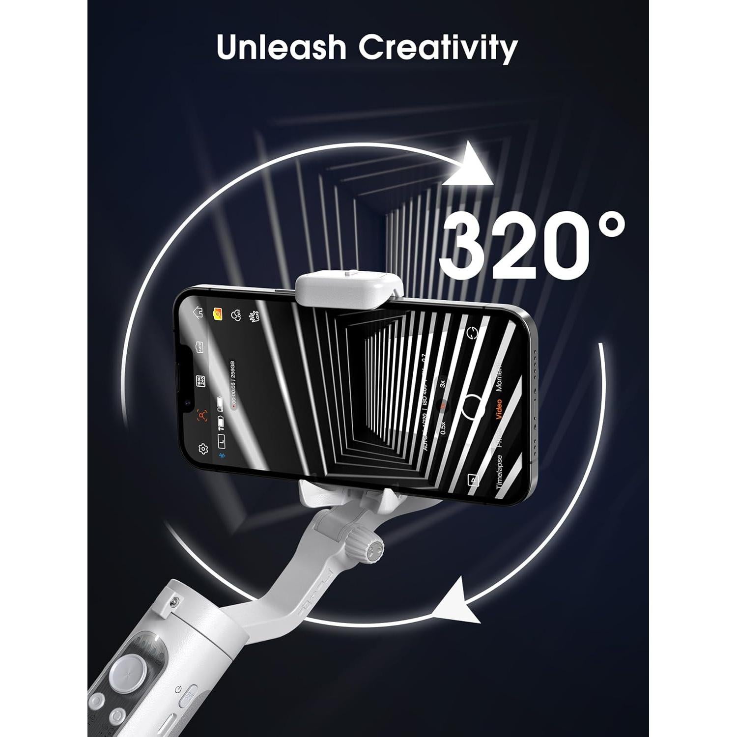 Estabilizador Gimbal Hohem iSteady XE 3 Ejes para Smartphone