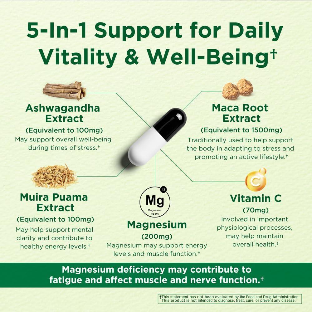 Suplemento Energía y Ánimo American Supplement 60 Cápsulas