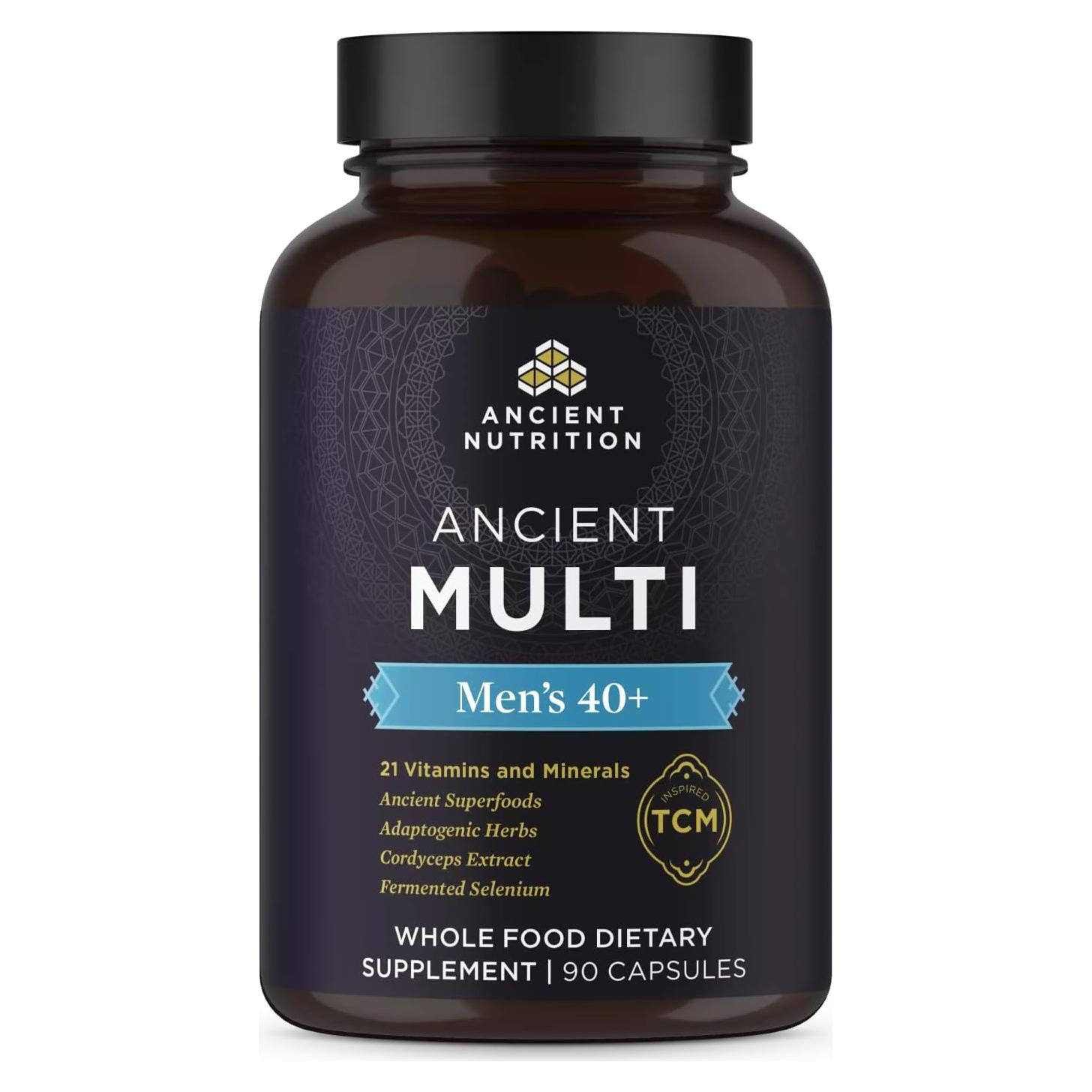 Multivitamina Hombres 40+ Nutrición Antigua 90 Cápsulas