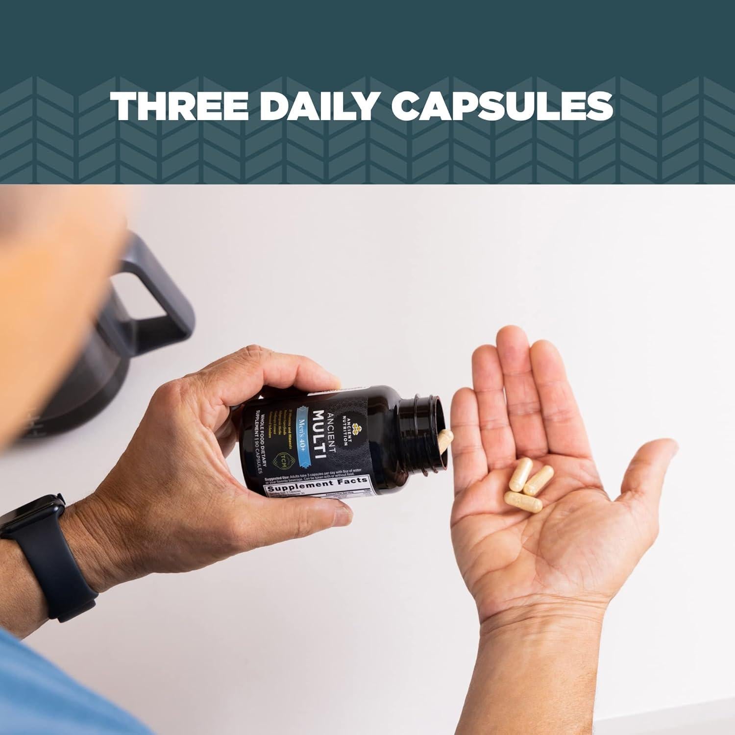 Multivitamina Hombres 40+ Nutrición Antigua 90 Cápsulas