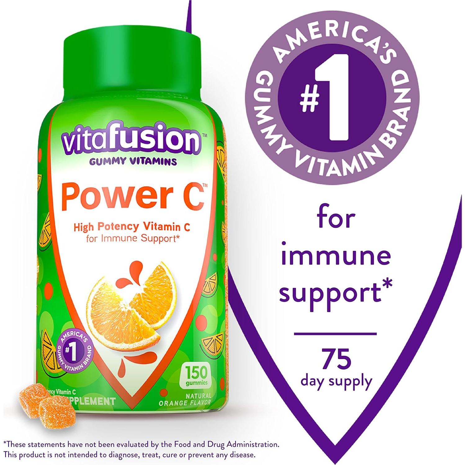Gummies Probioticos y Vitamina C Vitafusion 70 y 150 Contenido