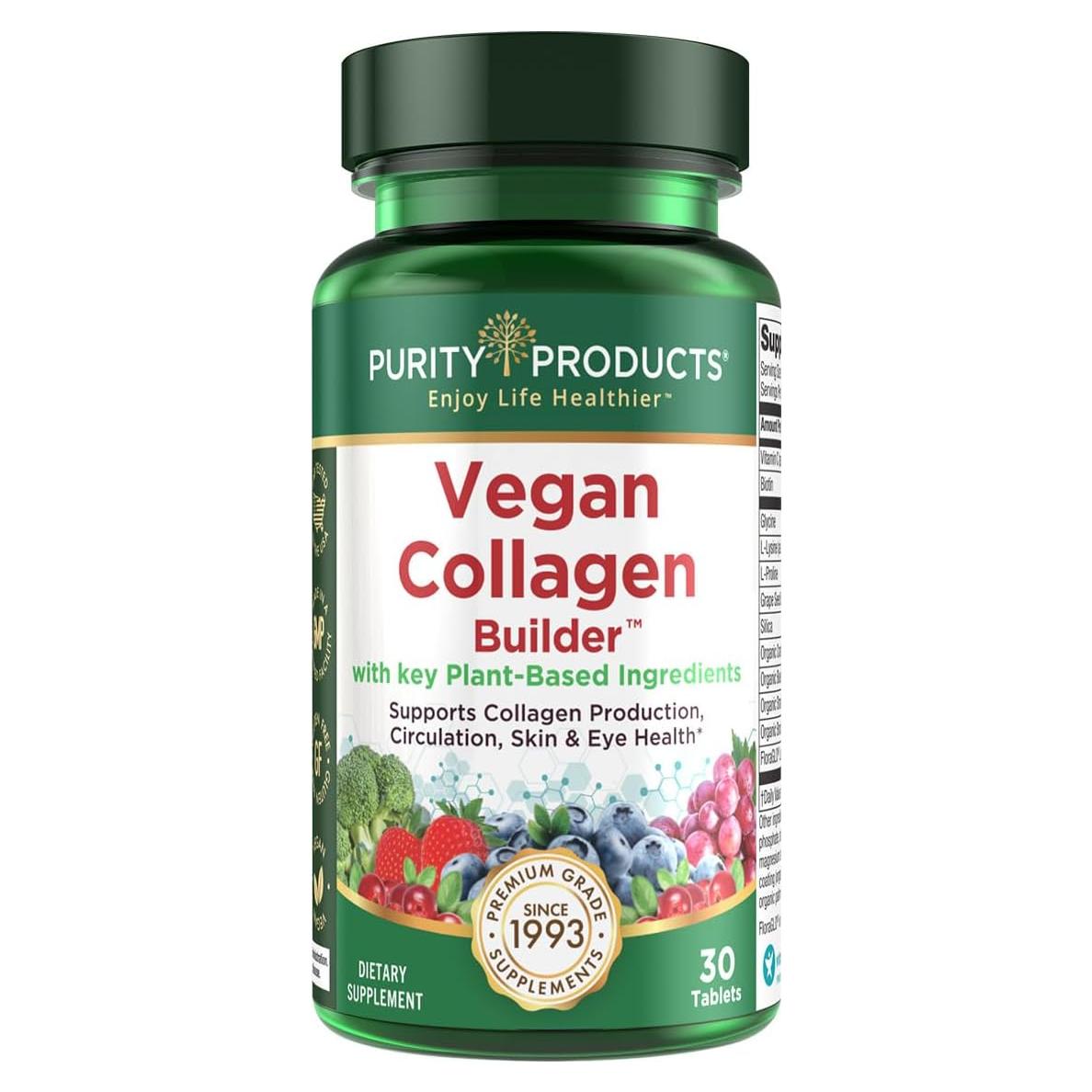 Constructor de Colágeno Vegano Purity Products - 30 Tabletas