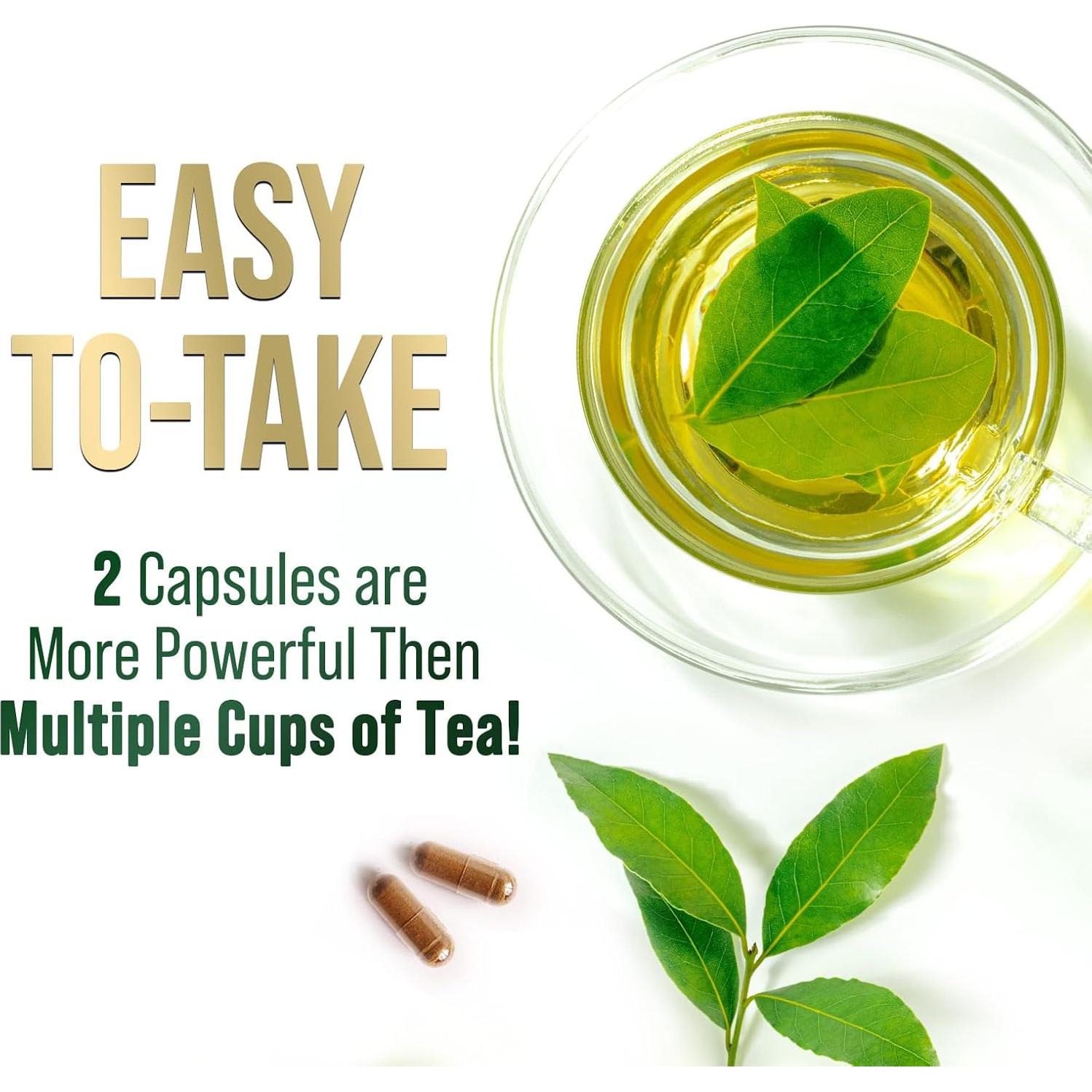 Cápsulas de Extracto de Té Verde 1000mg Nature's Nutrition