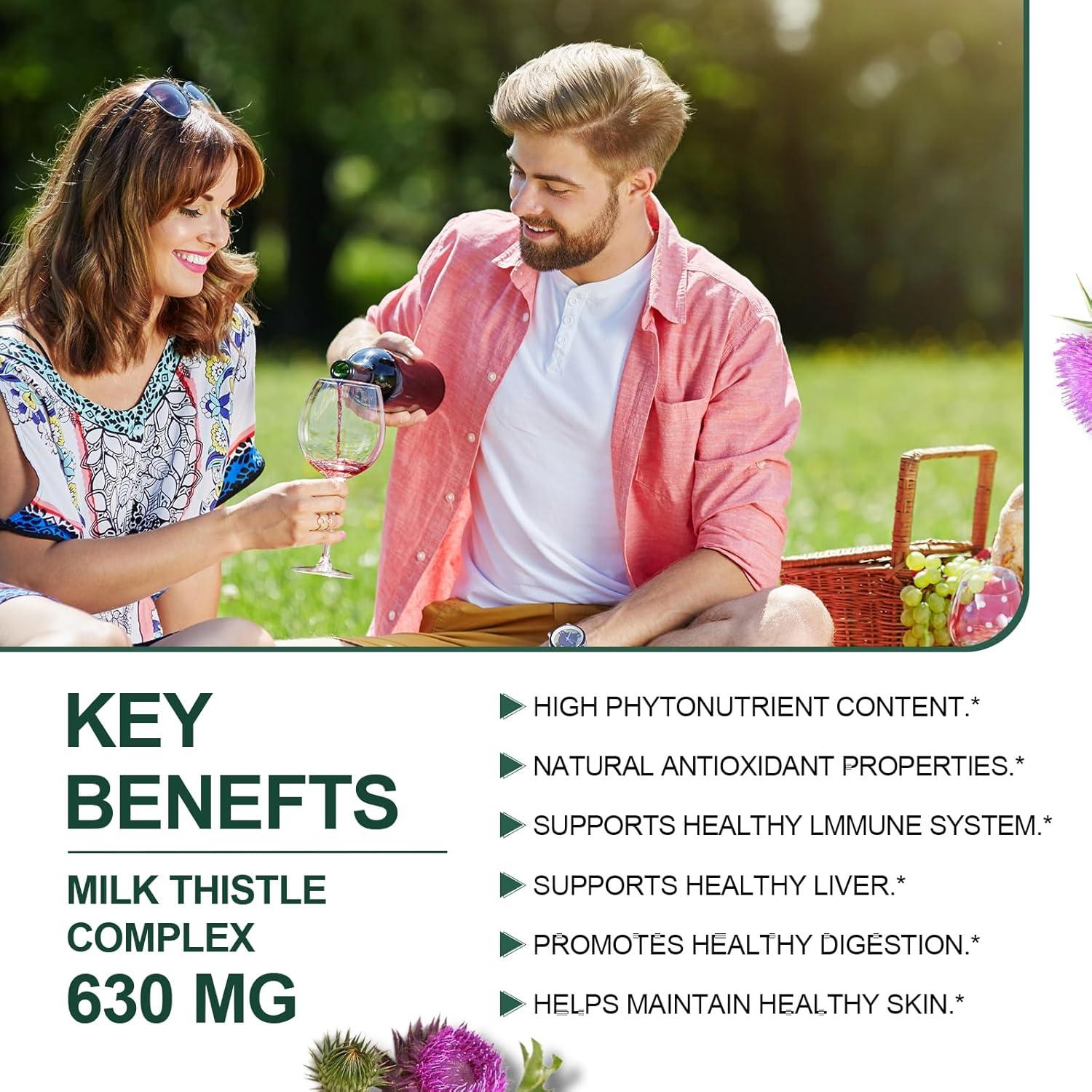 Cardo Mariano 500 mg JulyDeer - 120 Cápsulas Antioxidantes